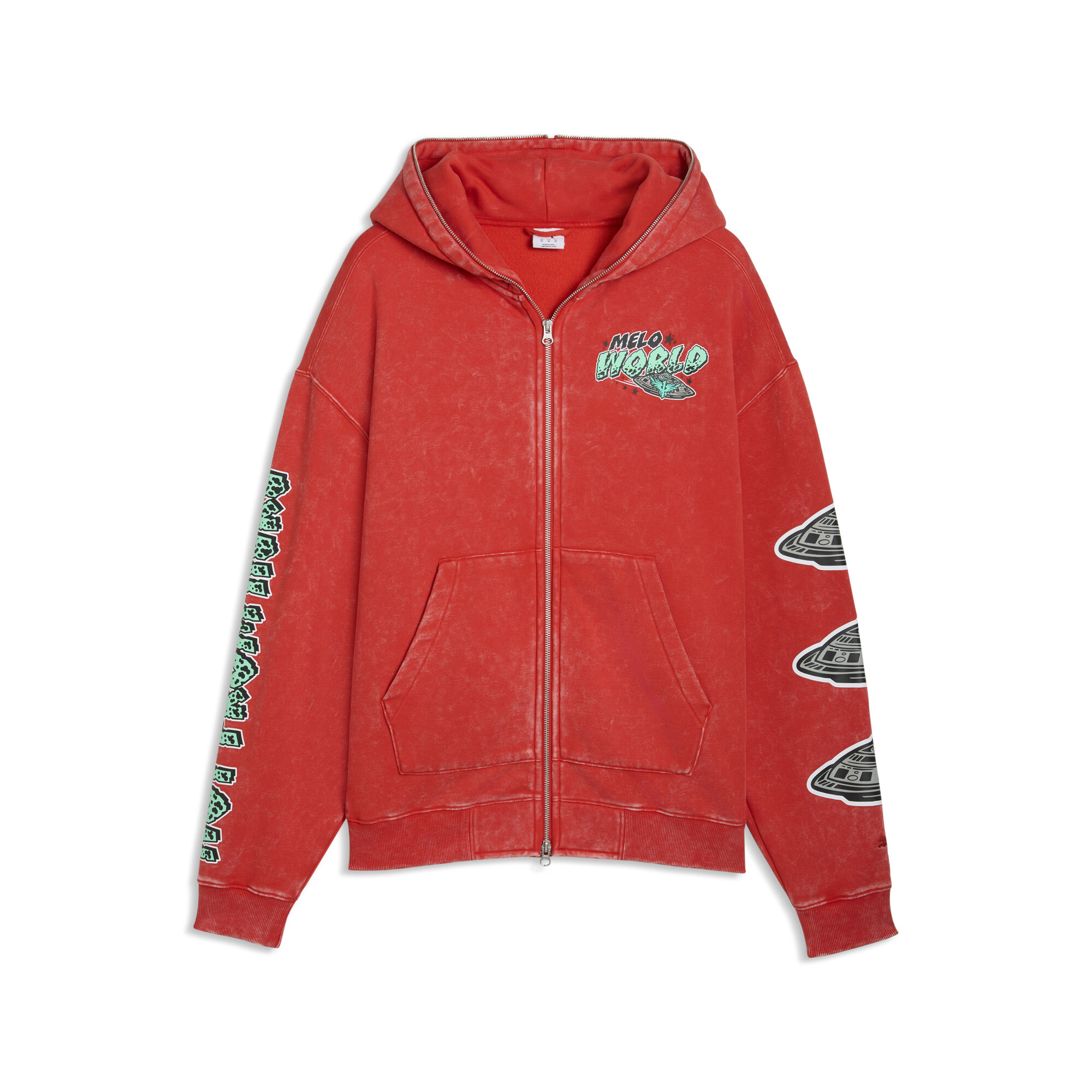 PUMA Melo World Kapuzenjacke Herren, Accessoires, Rot, XL