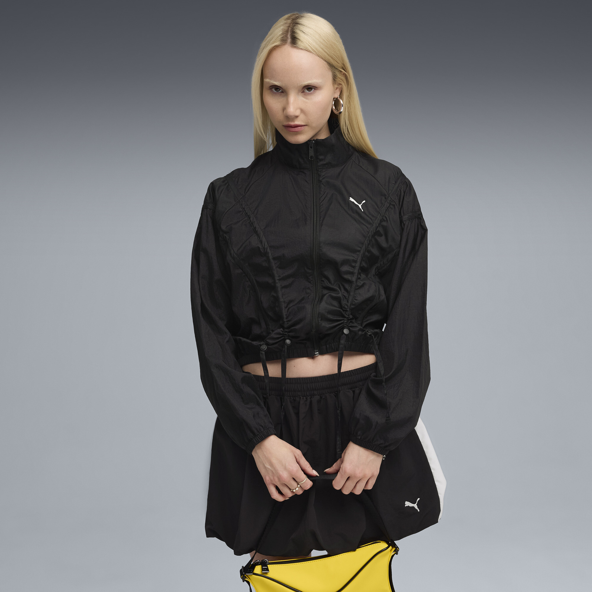 PUMA DARE TO Oversized Gewebte Jacke Damen, Kleidung, Schwarz, L