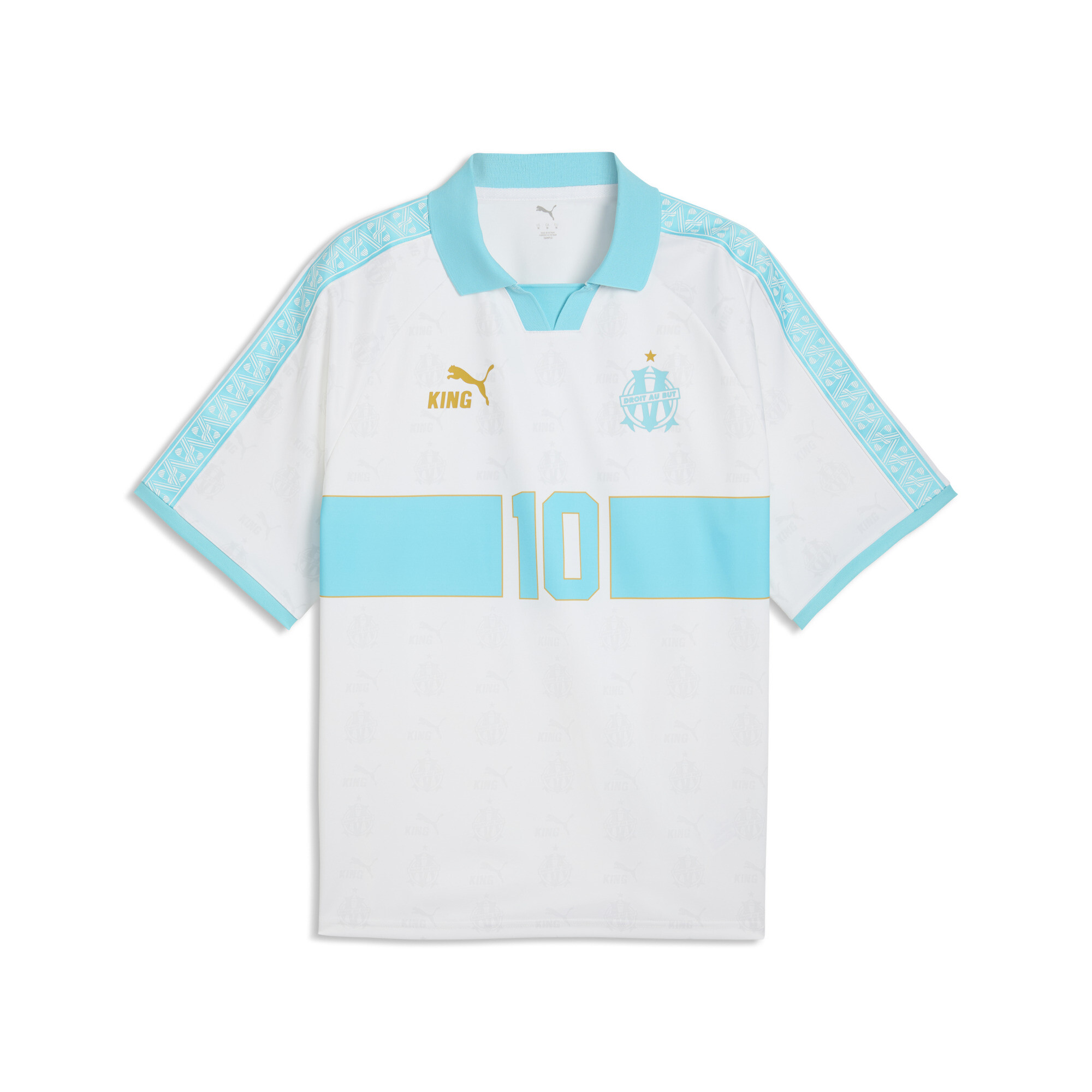 PUMA Olympique de Marseille KING Retro Trikot Herren, Accessoires, Weiß, M