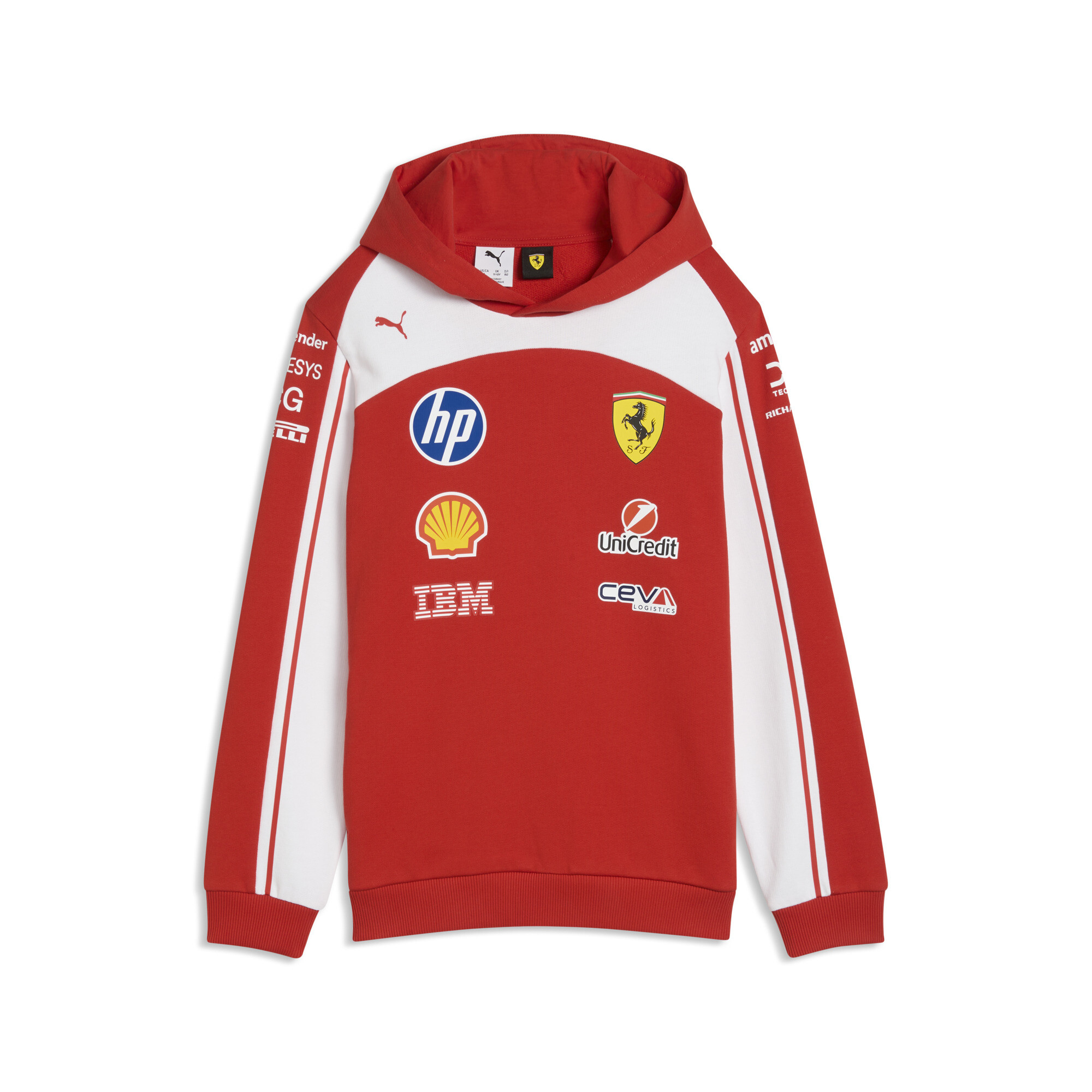 PUMA Scuderia Ferrari HP Replica Hoodie Teenager, Accessoires, Rot, 15-16Y
