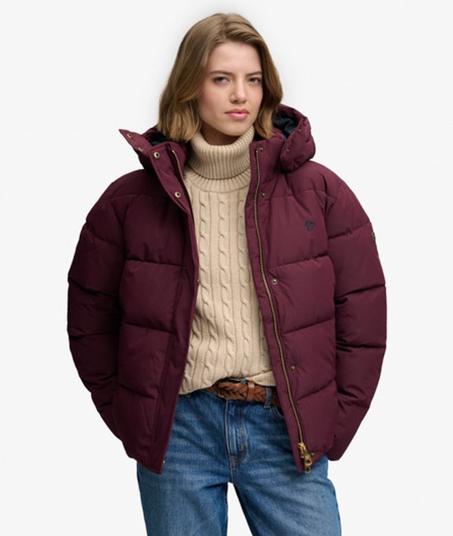 Superdry Damen Arctic Windcheater Jacke mit Kapuze Black - Größe: 42