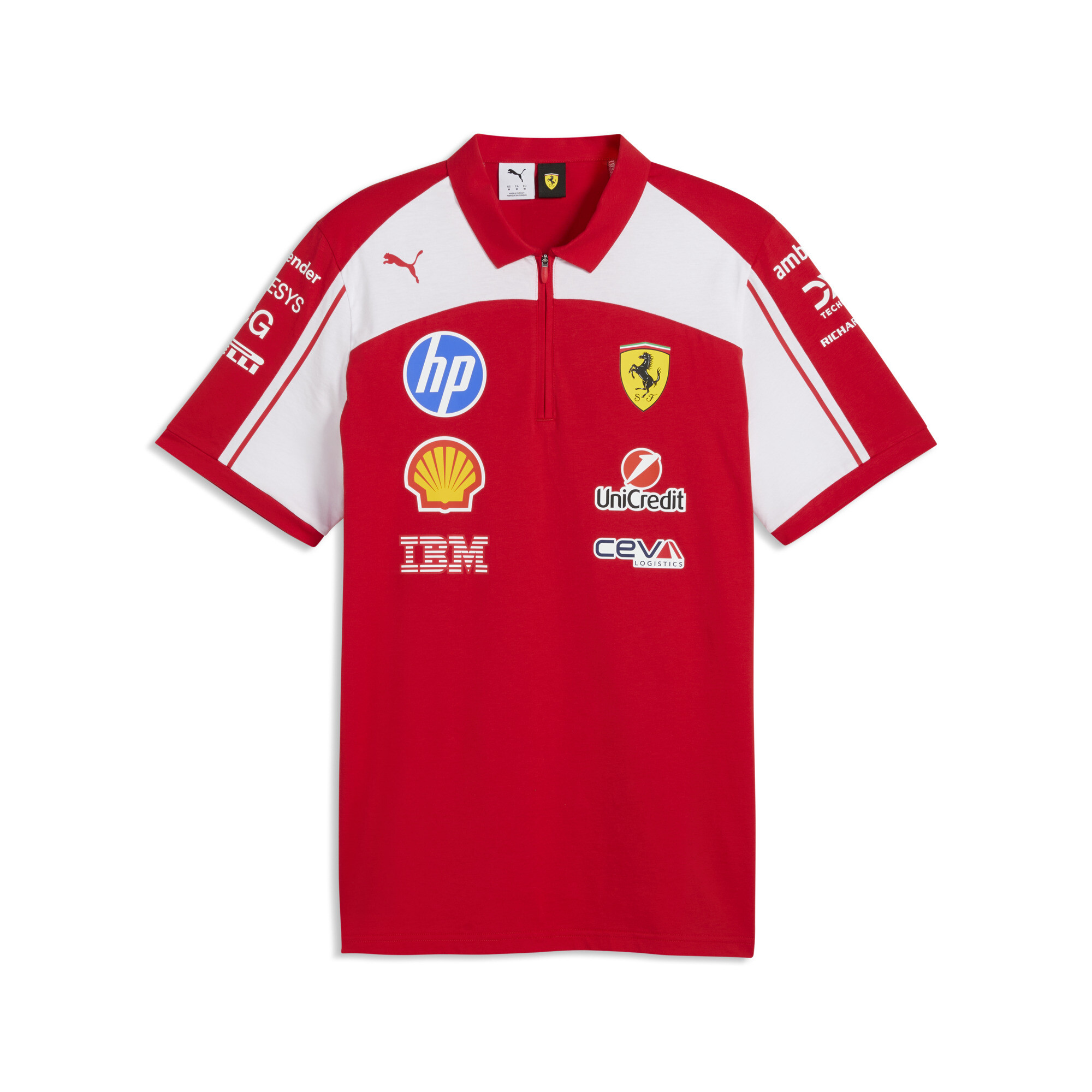 PUMA Scuderia Ferrari HP Replica Polo Unisex, Accessoires, Rot, XS