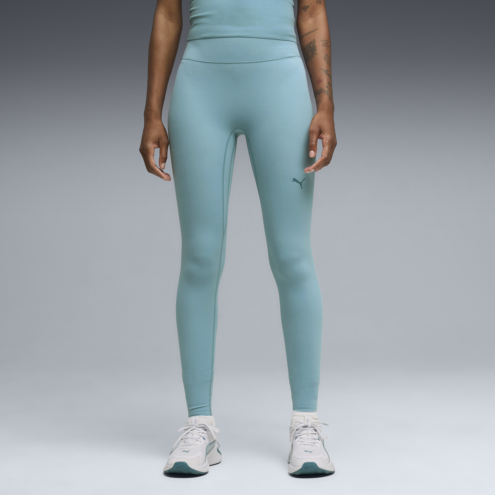 PUMA SHAPELUXE High-Waist-Trainingsleggings Damen, Kleidung, Blau, XXL