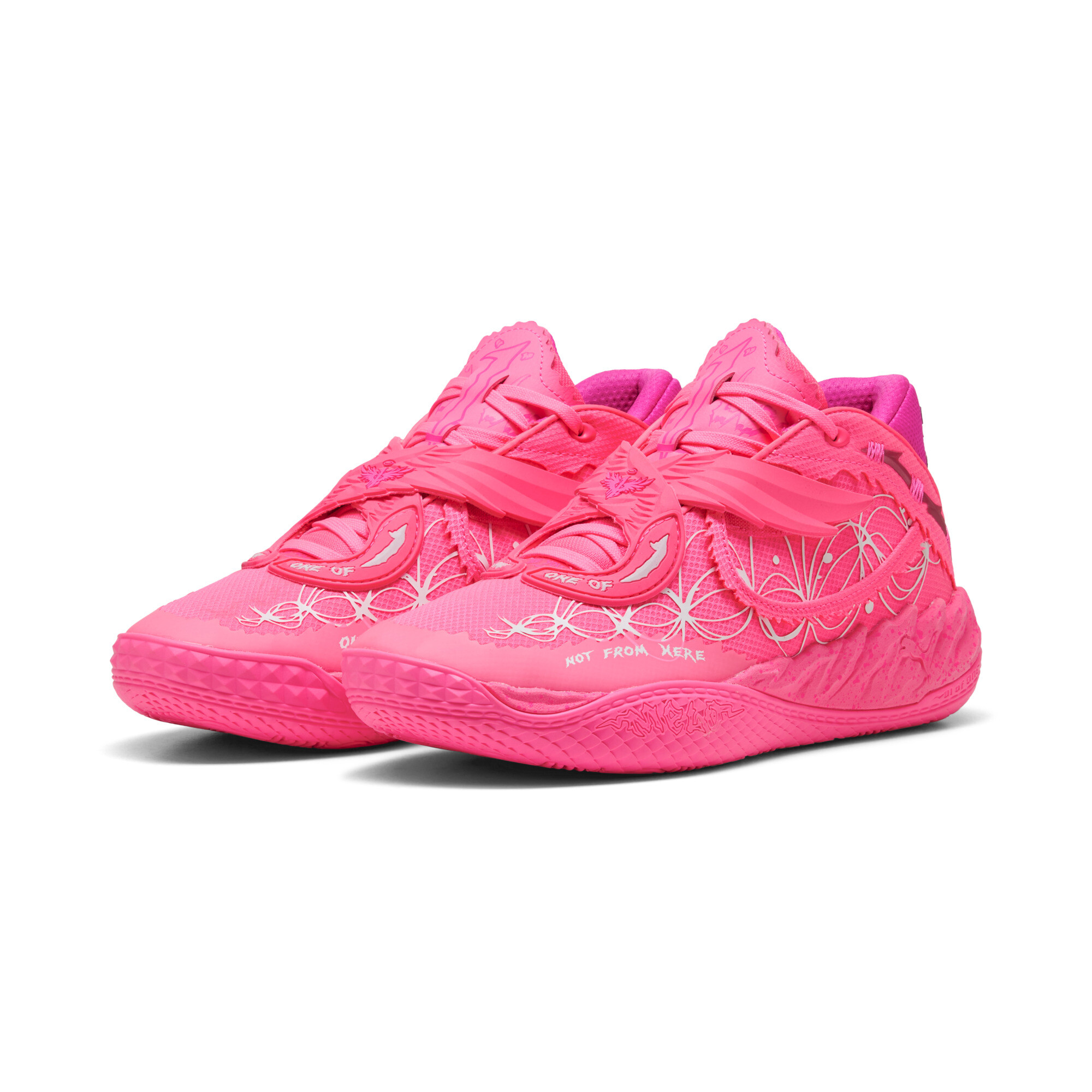 PUMA x FAST & FURIOUS MB.05 Miami Basketballschuhe Unisex, Accessoires, Rosa, 44
