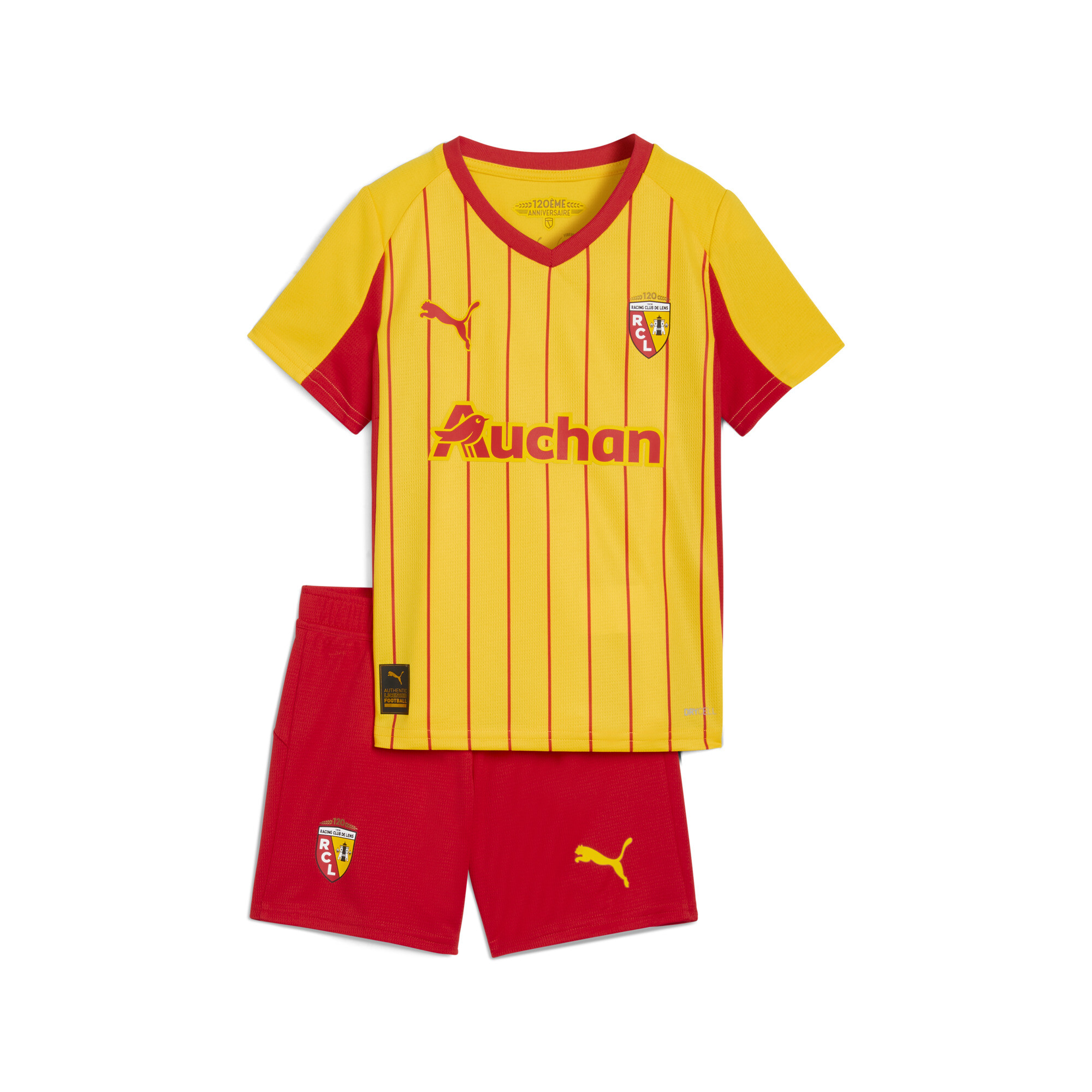 PUMA RC Lens 25/26 Heimtrikot-Minikit Kinder, Kleidung, Gelb, 5-6Y