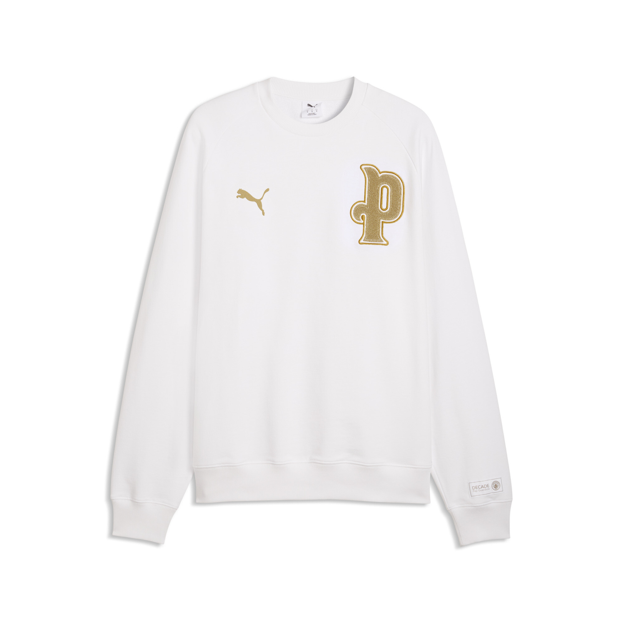 PUMA Manchester City 10th Anniversary Sweatshirt mit Rundhalsausschnitt Herren, Accessoires, Weiß, XL