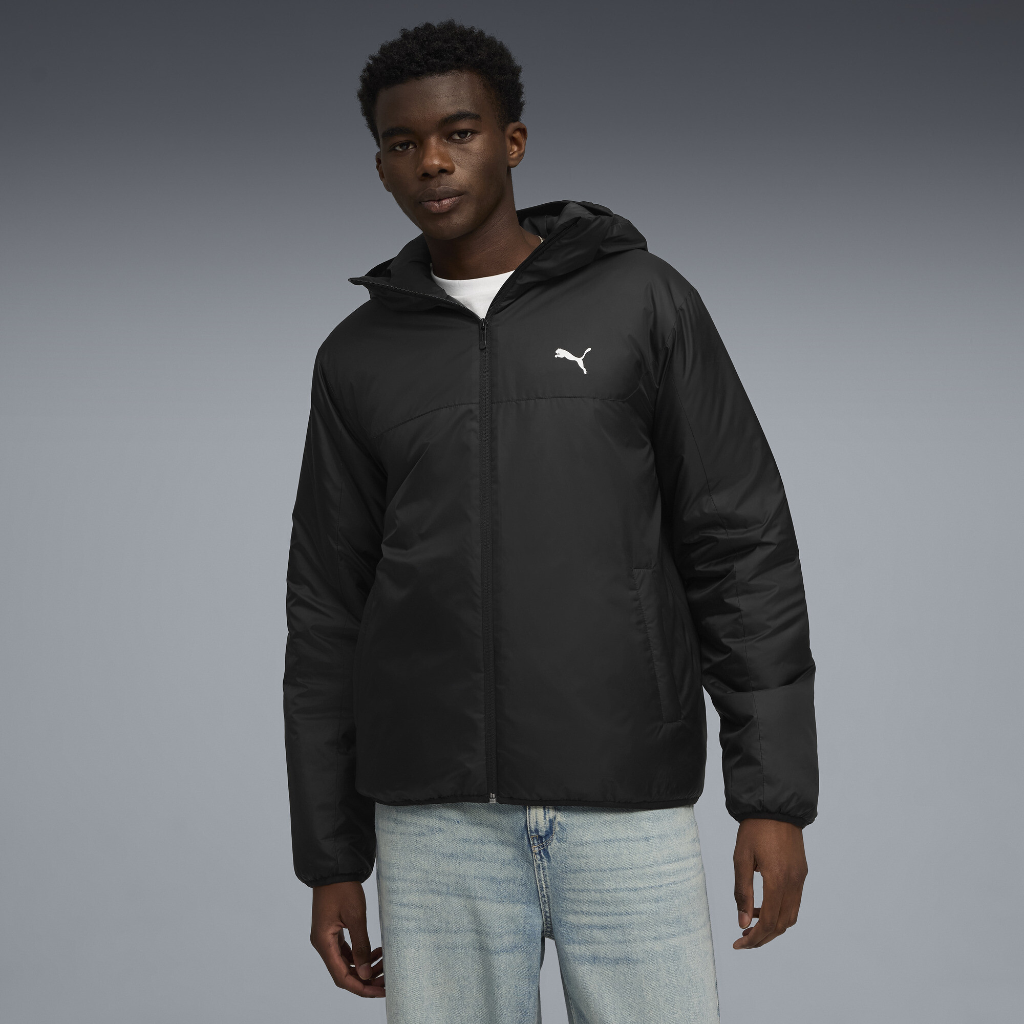 PUMA Essentials Leicht Wattierte Jacke Herren, Kleidung, Schwarz, S