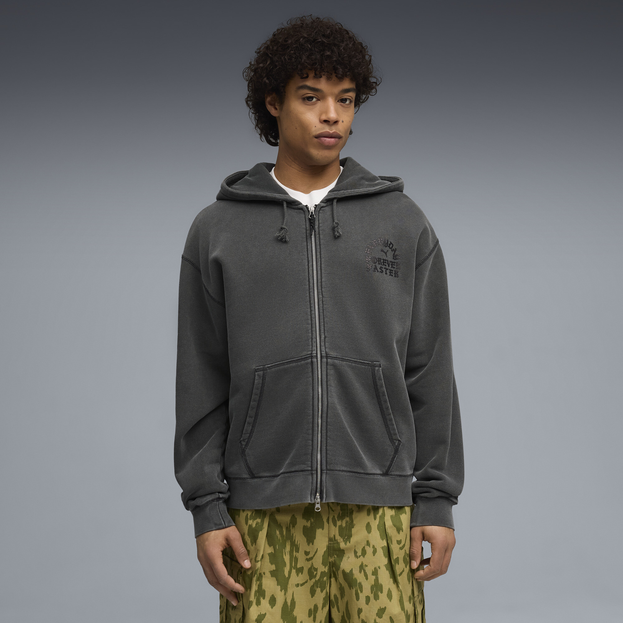 PUMA.NOW Kapuzenjacke Herren, Kleidung, Grau, XXL