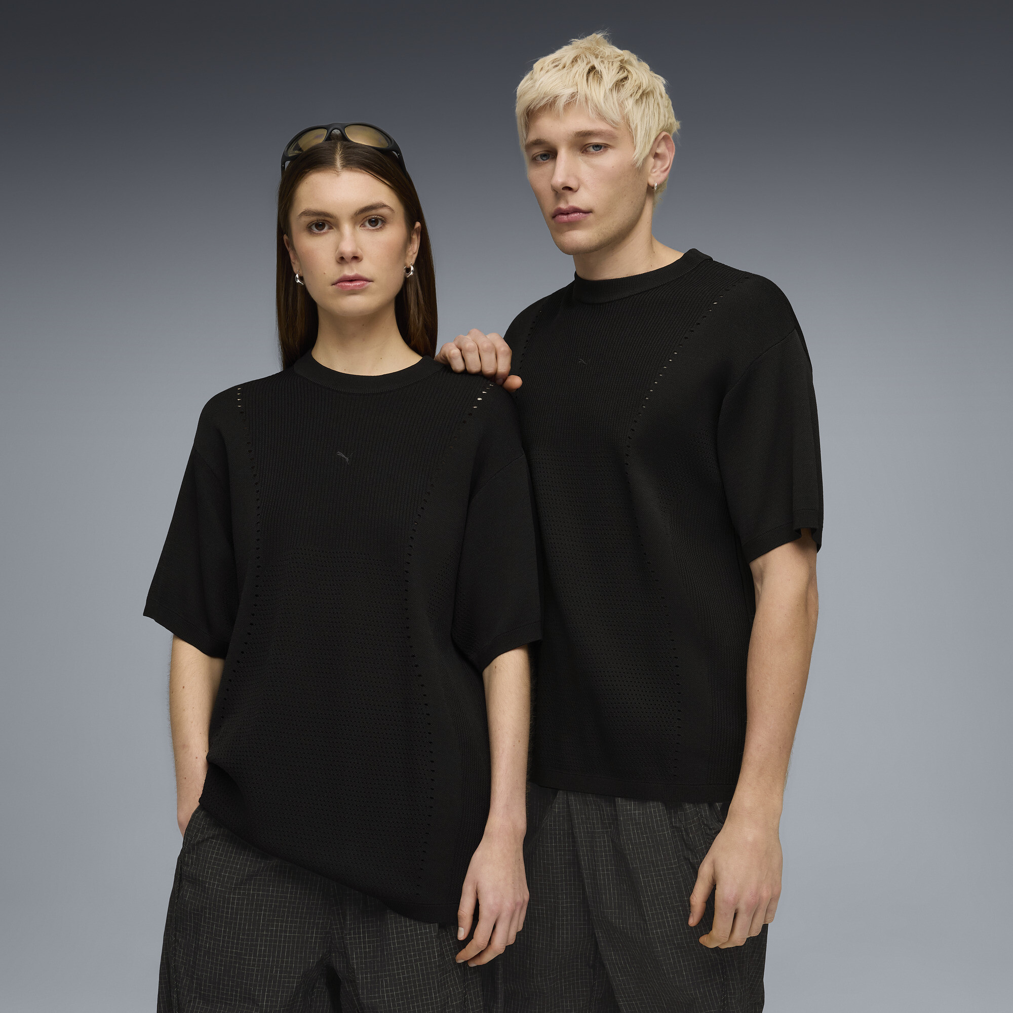 PUMA CLRT Gestricktes T-Shirt Relaxed Unisex, Accessoires, Schwarz, XXL