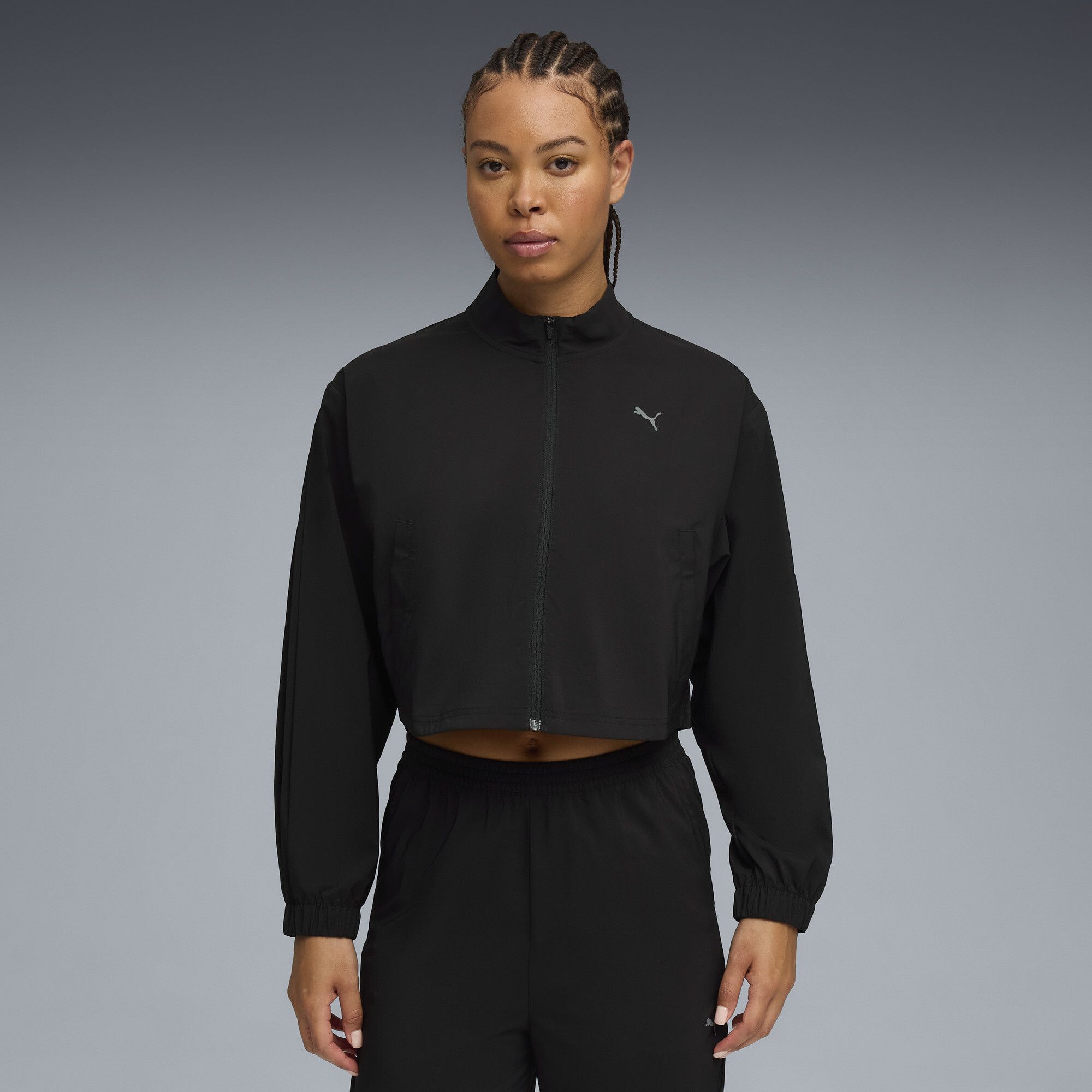 PUMA Athleisure Jacke Damen, Kleidung, Schwarz, S
