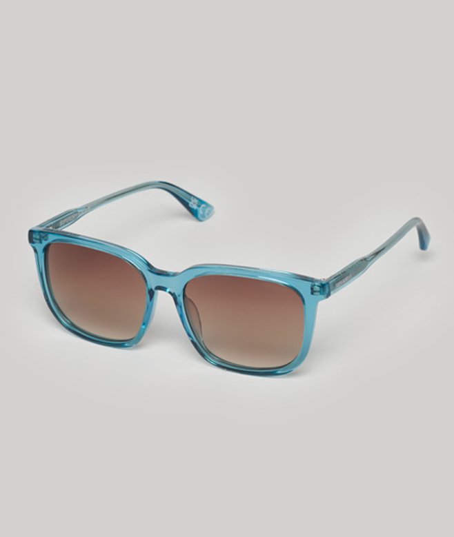 Superdry Blau Damen Sdr Sorcha Sonnenbrille mit Logodruck, Größe: Einheitsgröße - Größe: Einheitsgröße