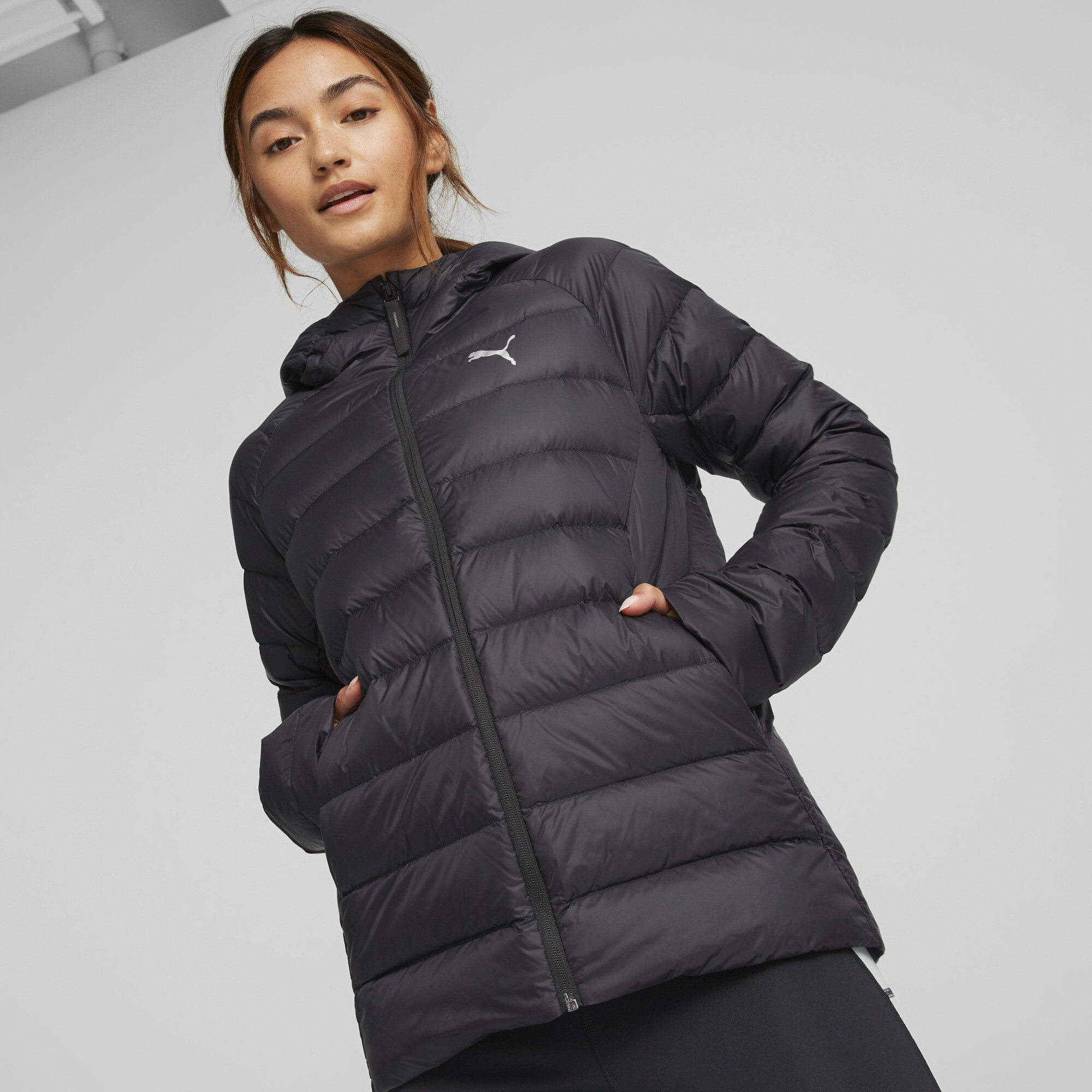 PUMA PackLITE Daunenjacke Damen, Kleidung, Schwarz, M