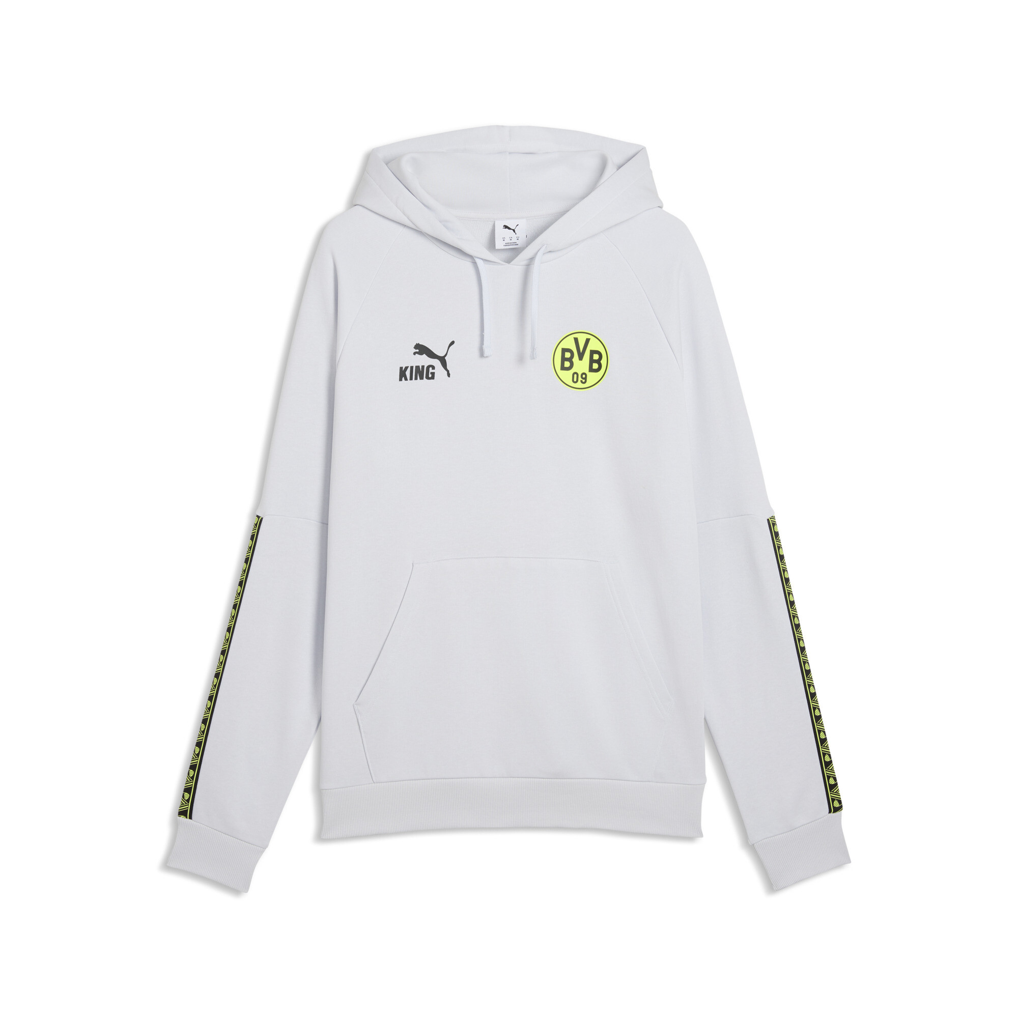 PUMA Borussia Dortmund KING Hoodie Herren, Accessoires, Grau, XS
