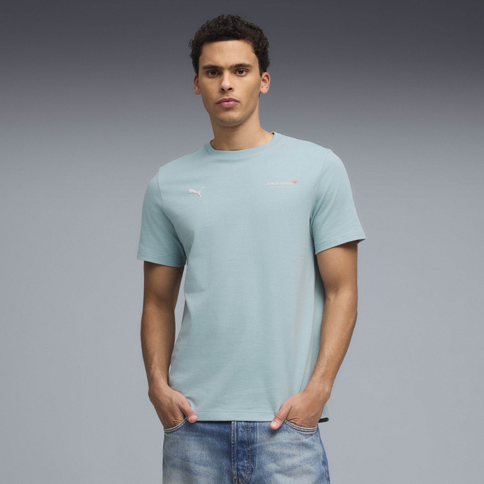 PUMA McLAREN RACING Graphic T-Shirt Herren, Kleidung, Blau, S
