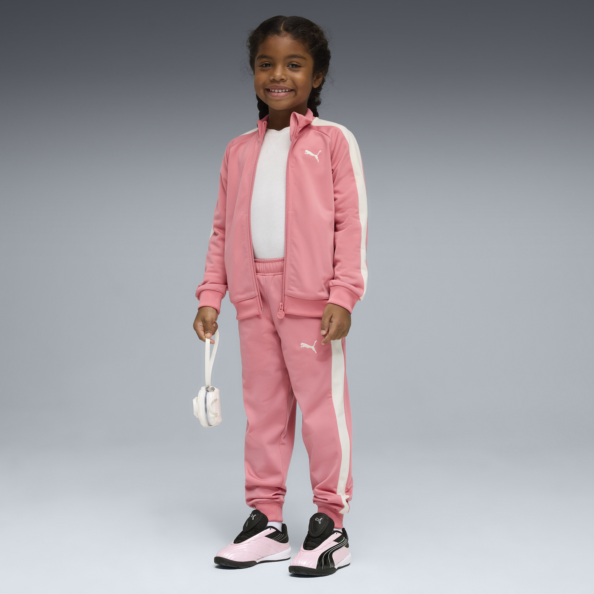 PUMA T7 Always On Trainingsanzug Kinder, Kleidung, Rosa, 2-3Y