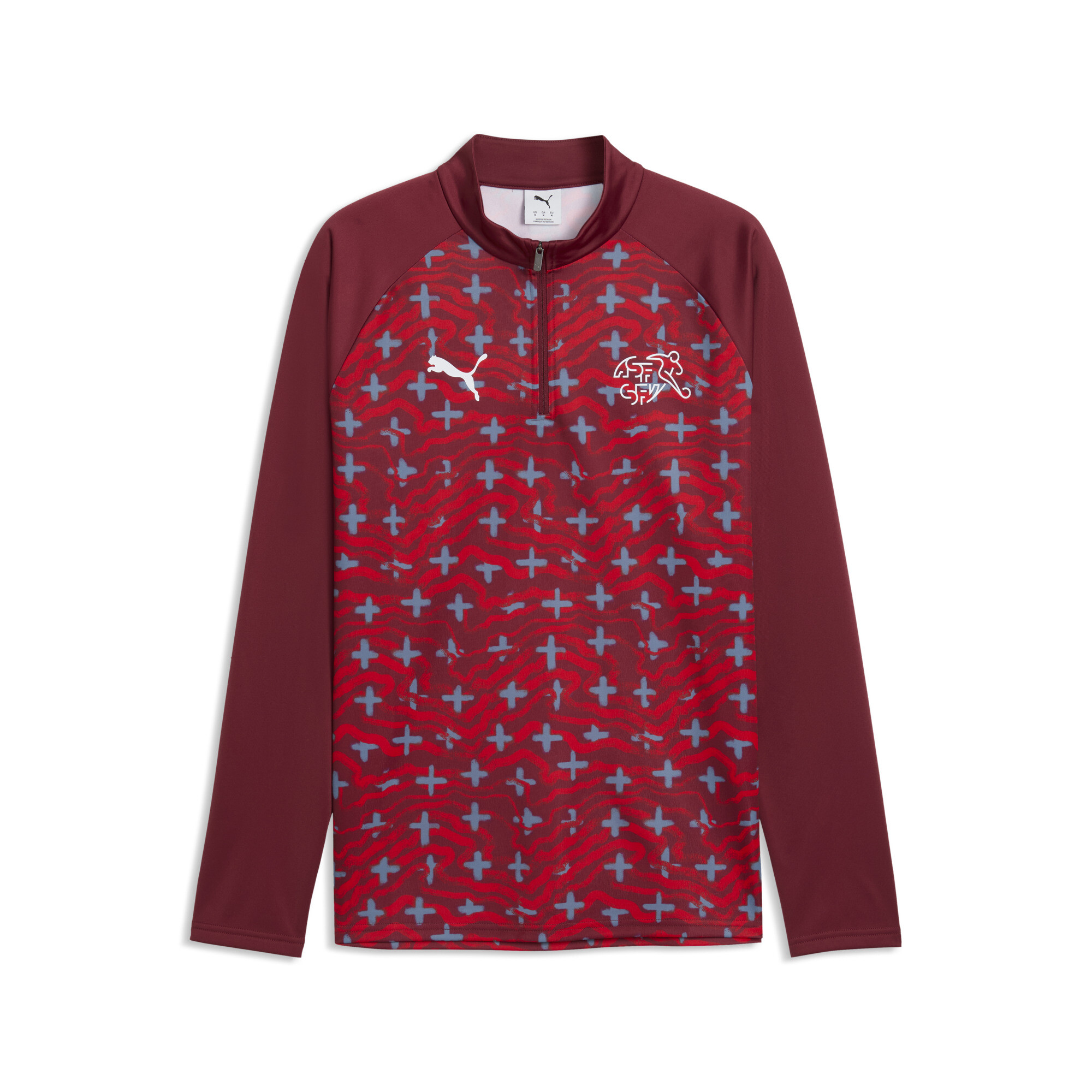 PUMA Schweiz Slim Fit Aufwärmoberteil Herren, Accessoires, Rot, XL