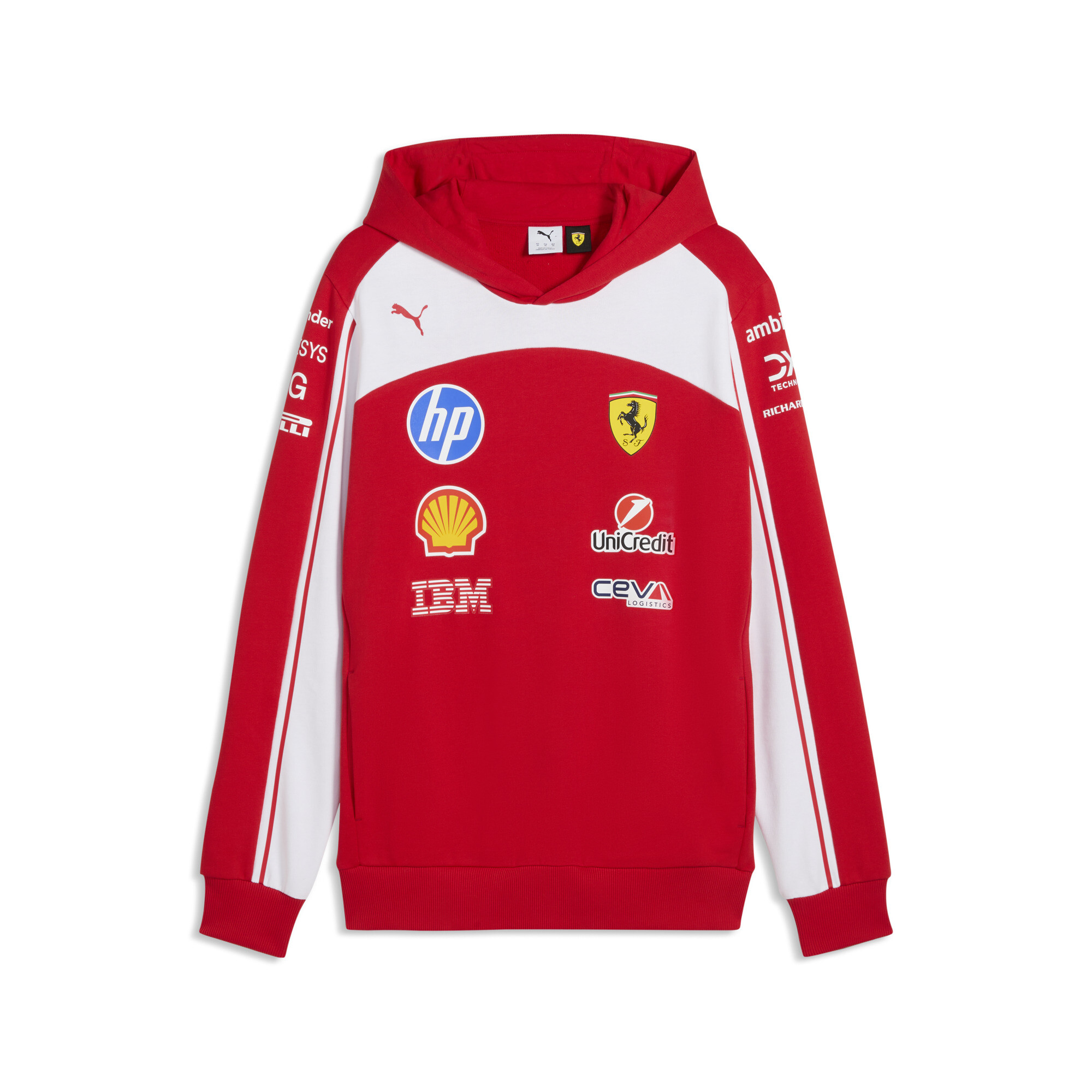 PUMA Scuderia Ferrari HP Replica Hoodie Unisex, Accessoires, Rot, XS
