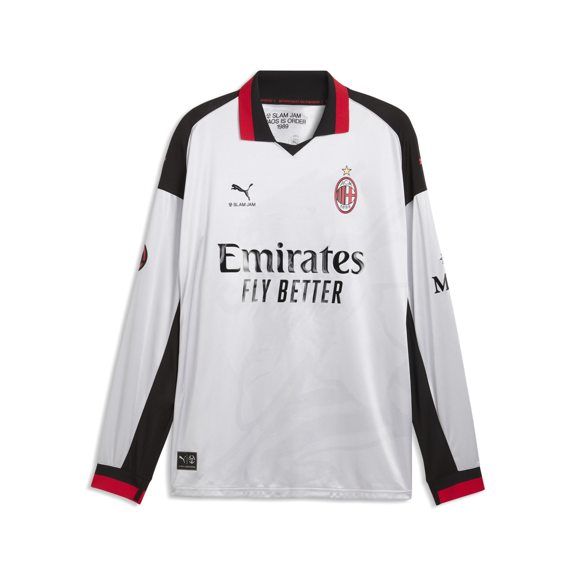 PUMA AC MILAN x SLAM JAM Limited Edition Langarmtrikot, Kleidung, Grau, S