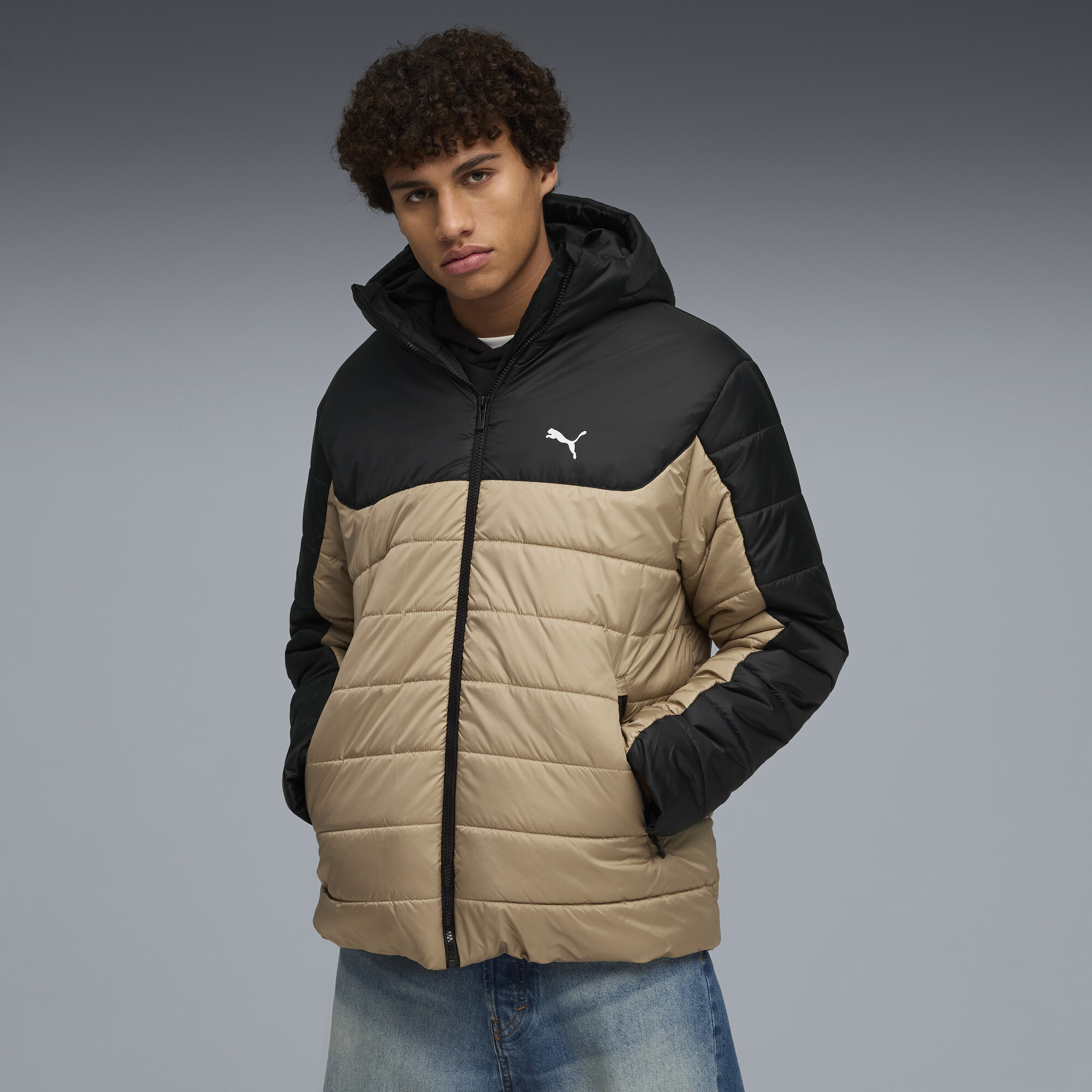 PUMA Essentials Wattierte Kapuzenjacke Herren, Kleidung, , L