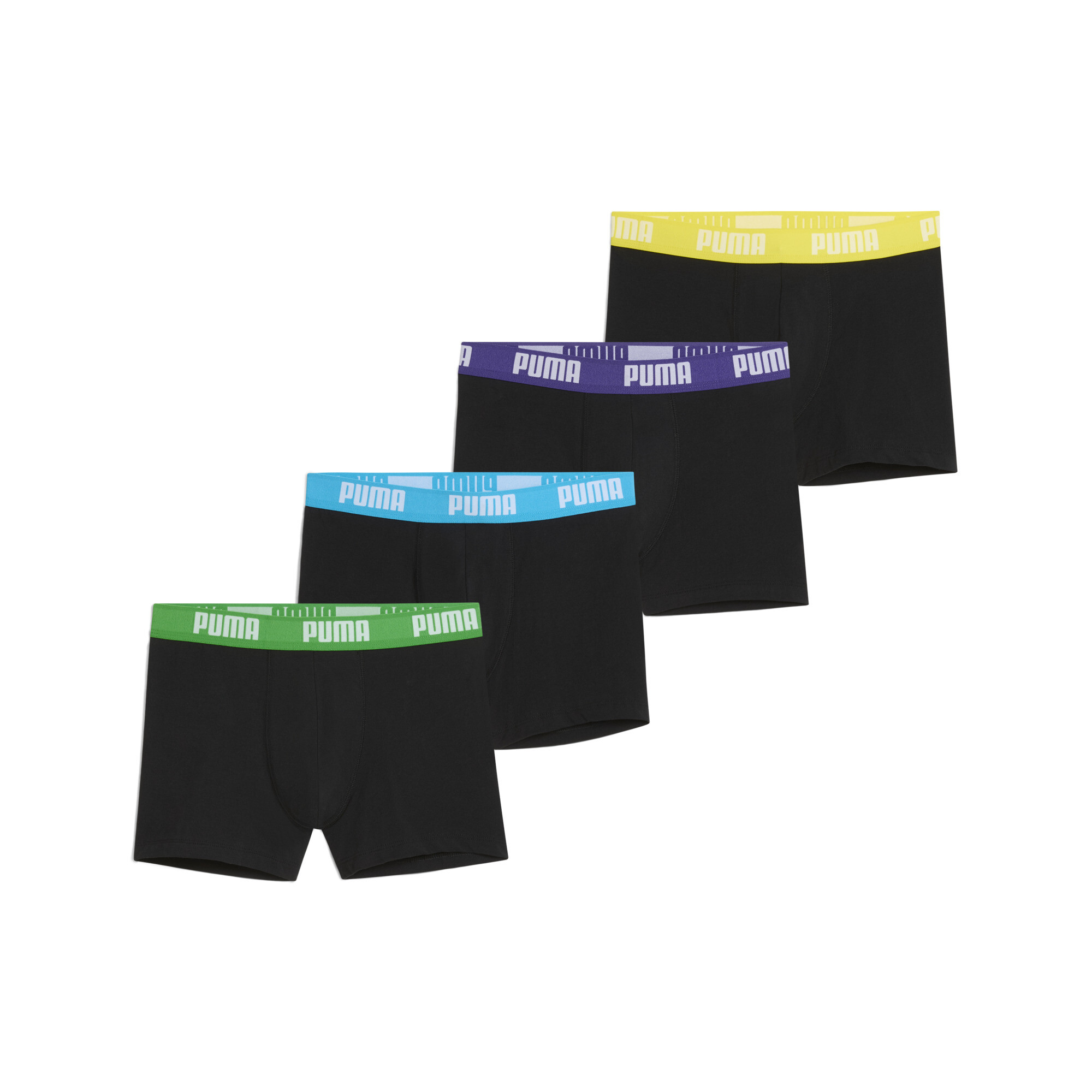 PUMA Boxershorts Herren (4er-Pack), Kleidung, Schwarz, 4