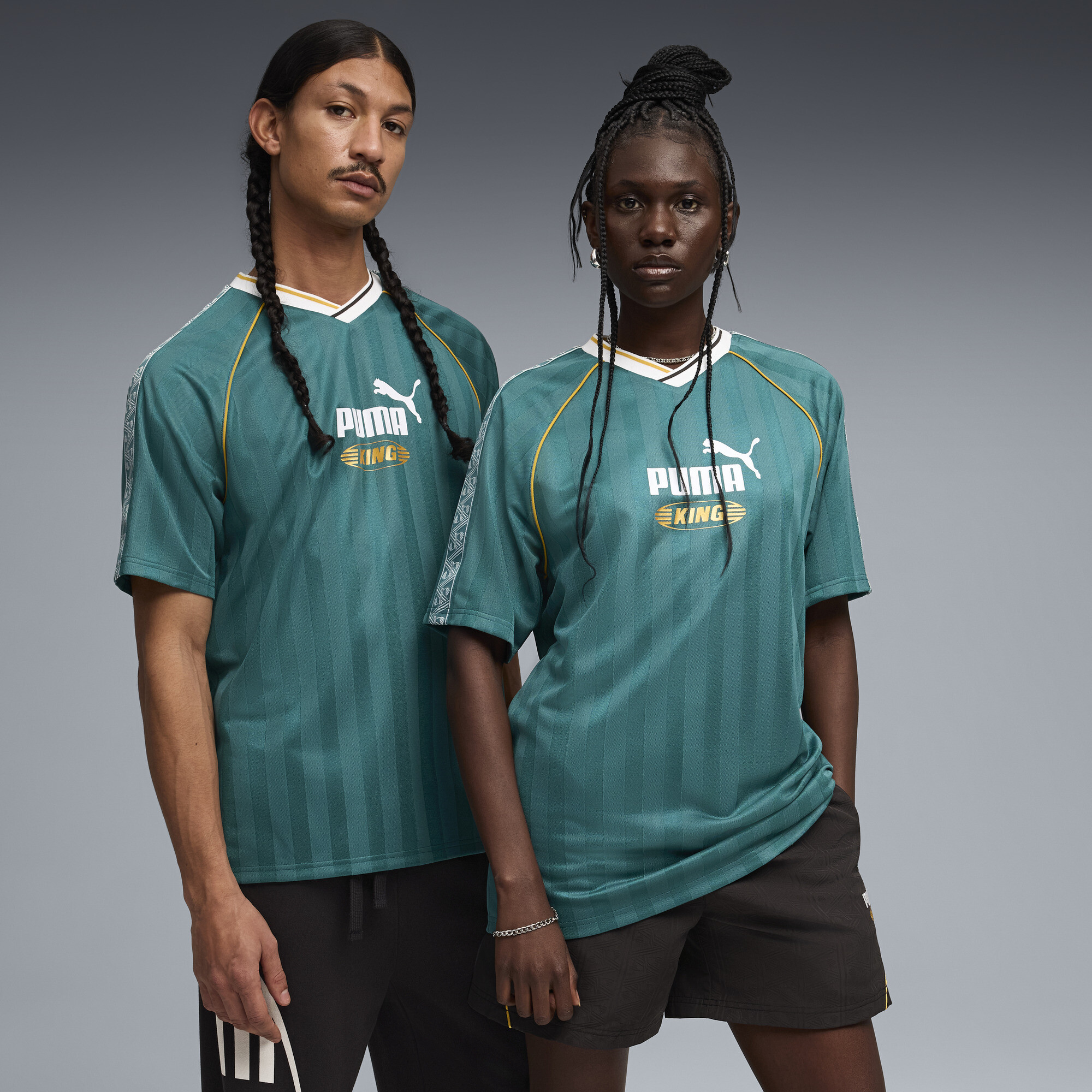 PUMA KING Relaxed Fußballtrikot Unisex, Kleidung, Grün, 3XL