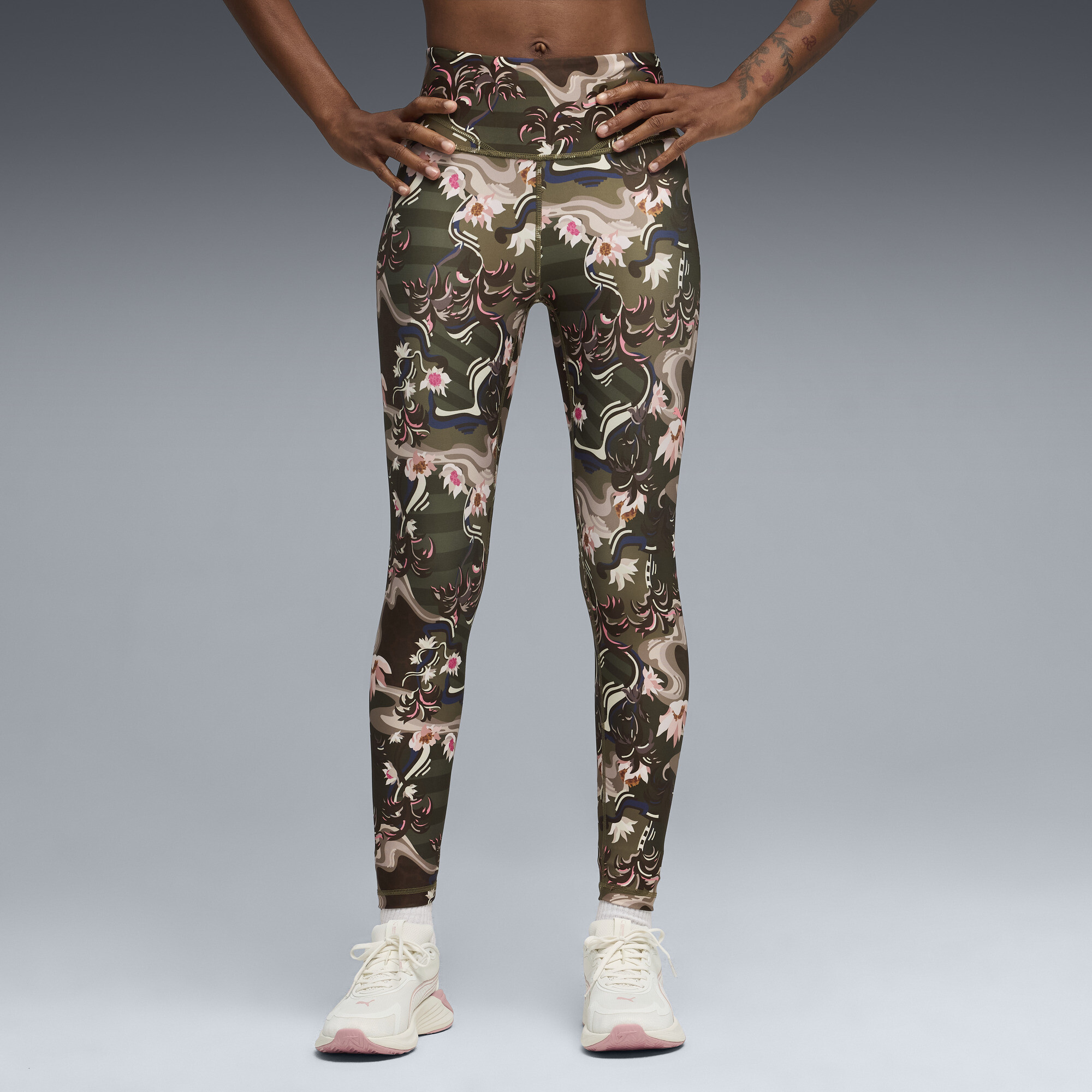 PUMA League 7/8-Trainingsleggings Damen, Kleidung, Grün, XL
