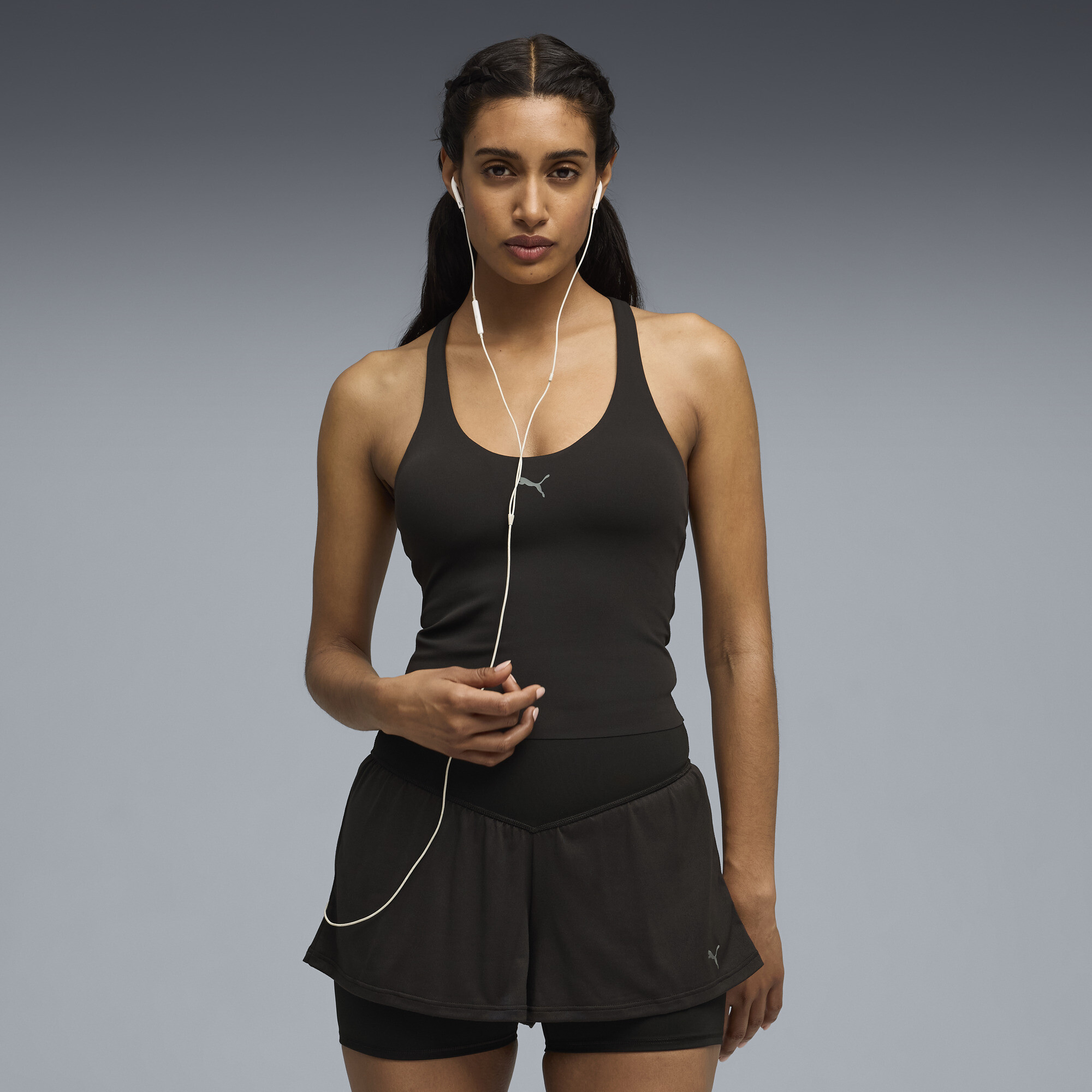 PUMA SHAPELUXE Racerback Tight Tanktop Damen, Kleidung, Schwarz, XXL