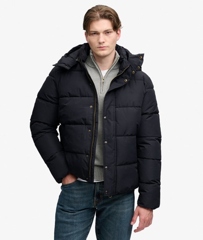 Superdry Herren Softshell Trekker Jacke mit Kapuze Khaki - Größe: L