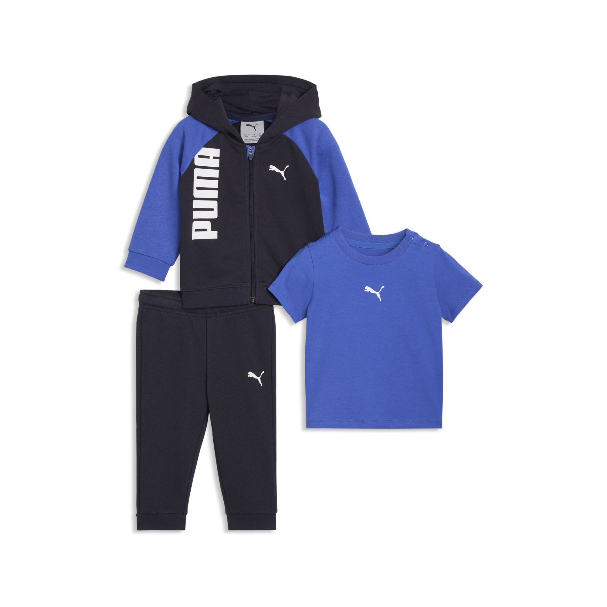 PUMA Minicats Dreiteiliges Set Baby, Accessoires, Blau, 9-12M