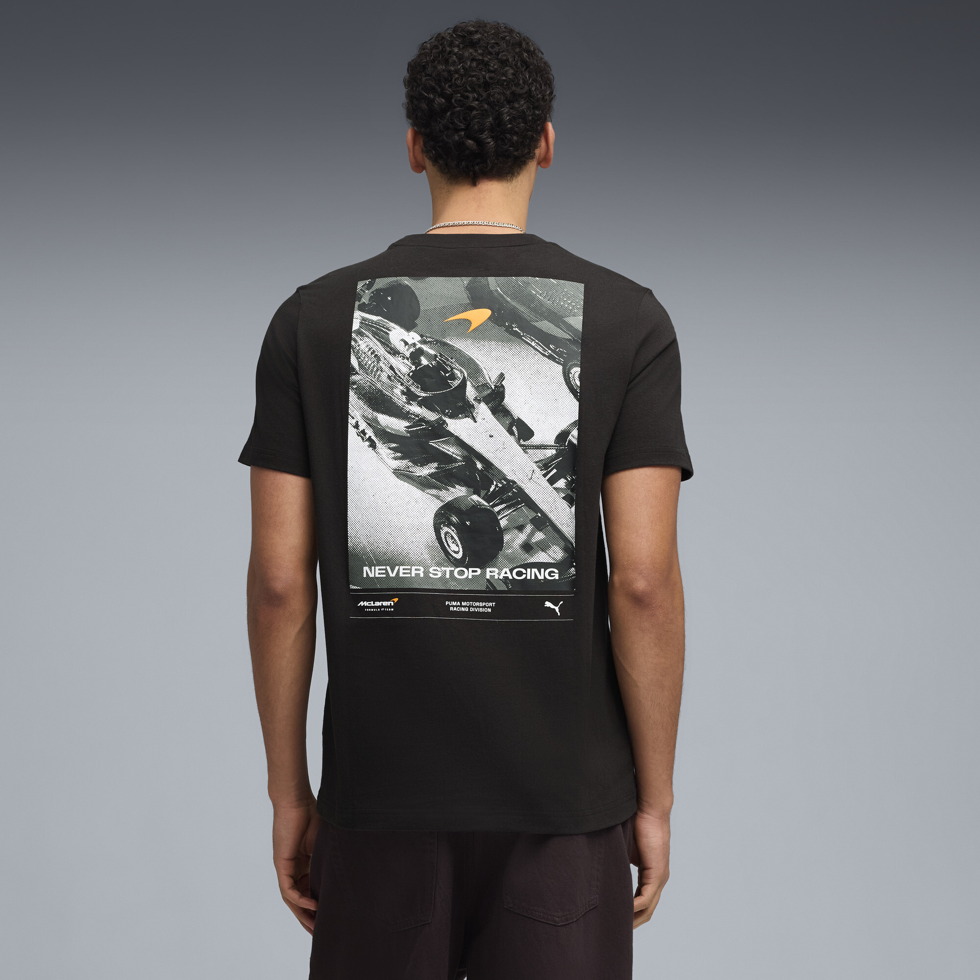 PUMA McLAREN RACING Graphic T-Shirt Herren, Kleidung, Schwarz, XS