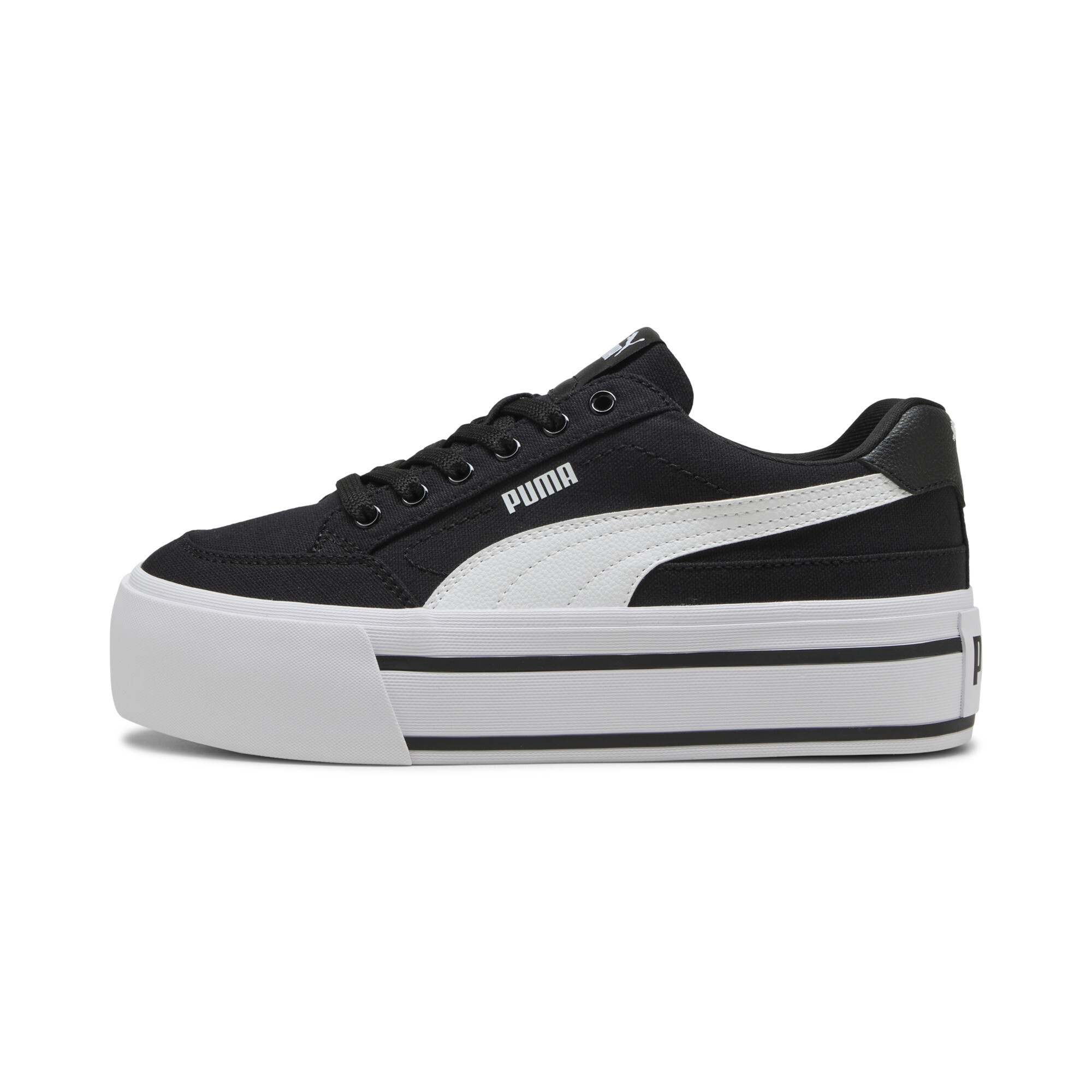 PUMA Court Classic Vulc Platform Sneakers Damen, Schuhe, Schwarz, 38