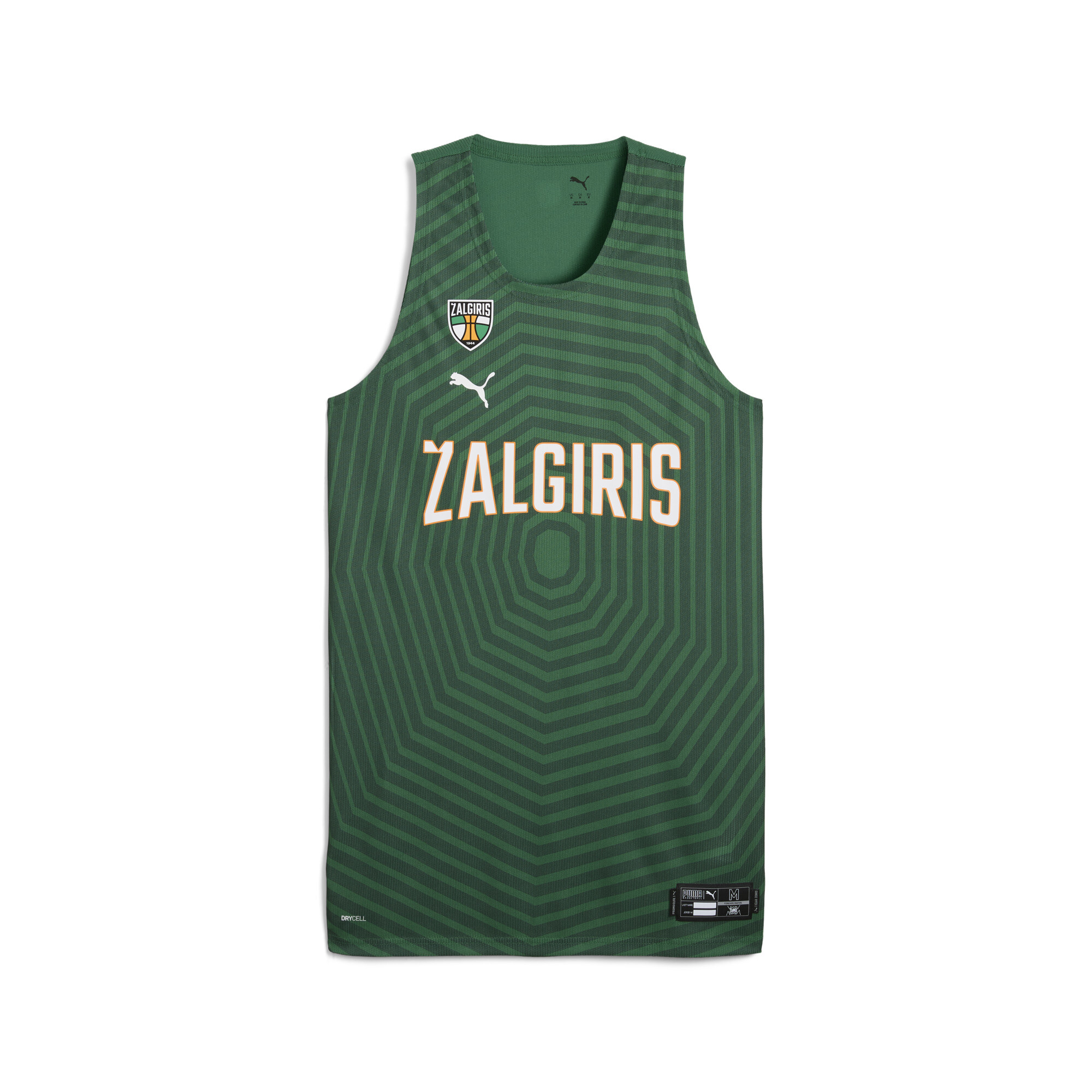 PUMA BC Zalgiris Kaunas Pro Basketball-Heimtrikot Herren, Accessoires, Grün, 4XL