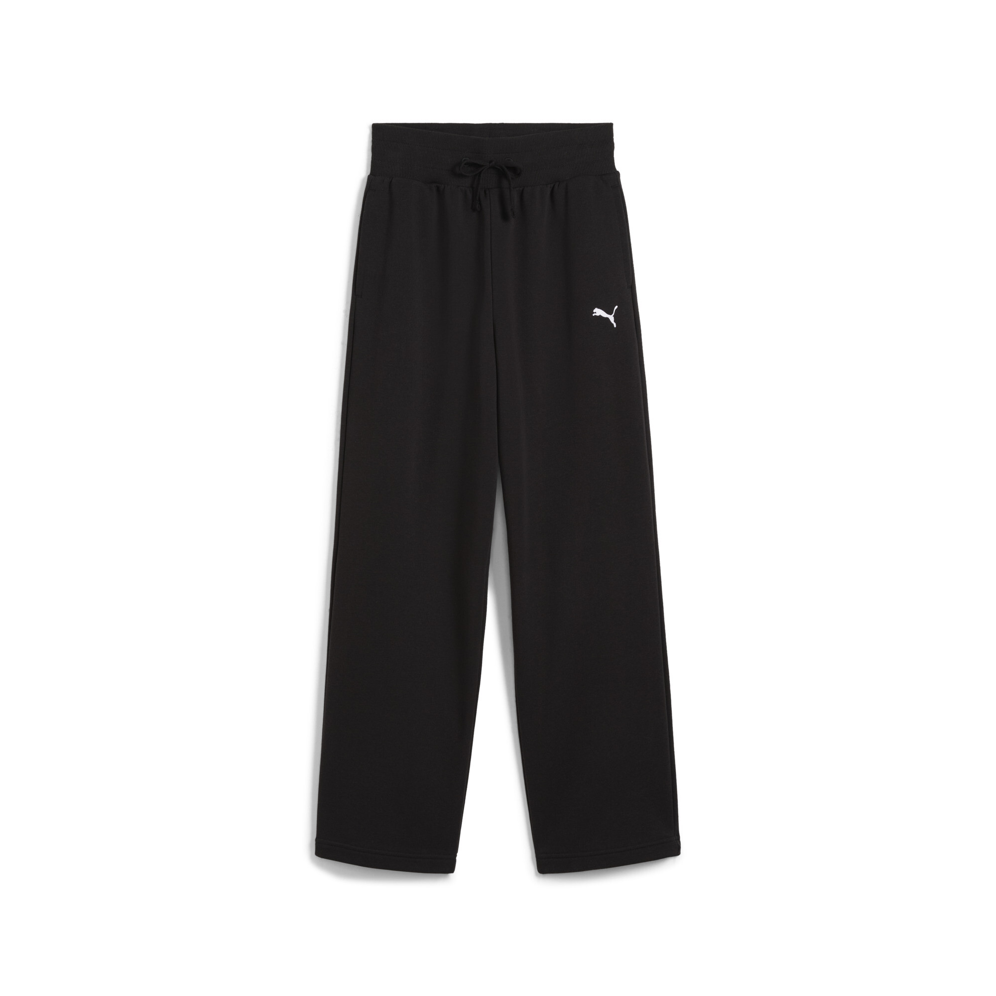 PUMA Wardrobe Essentials Relaxed Wide Leg Jogginghose Teenager, Accessoires, Schwarz, 7-8Y