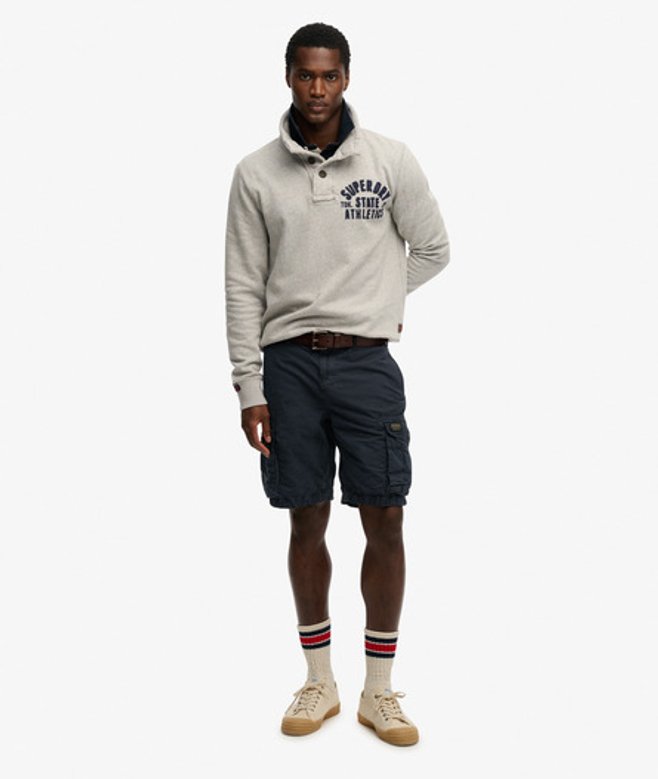 Superdry Herren Parachute Light Shorts Navy - Größe: 30