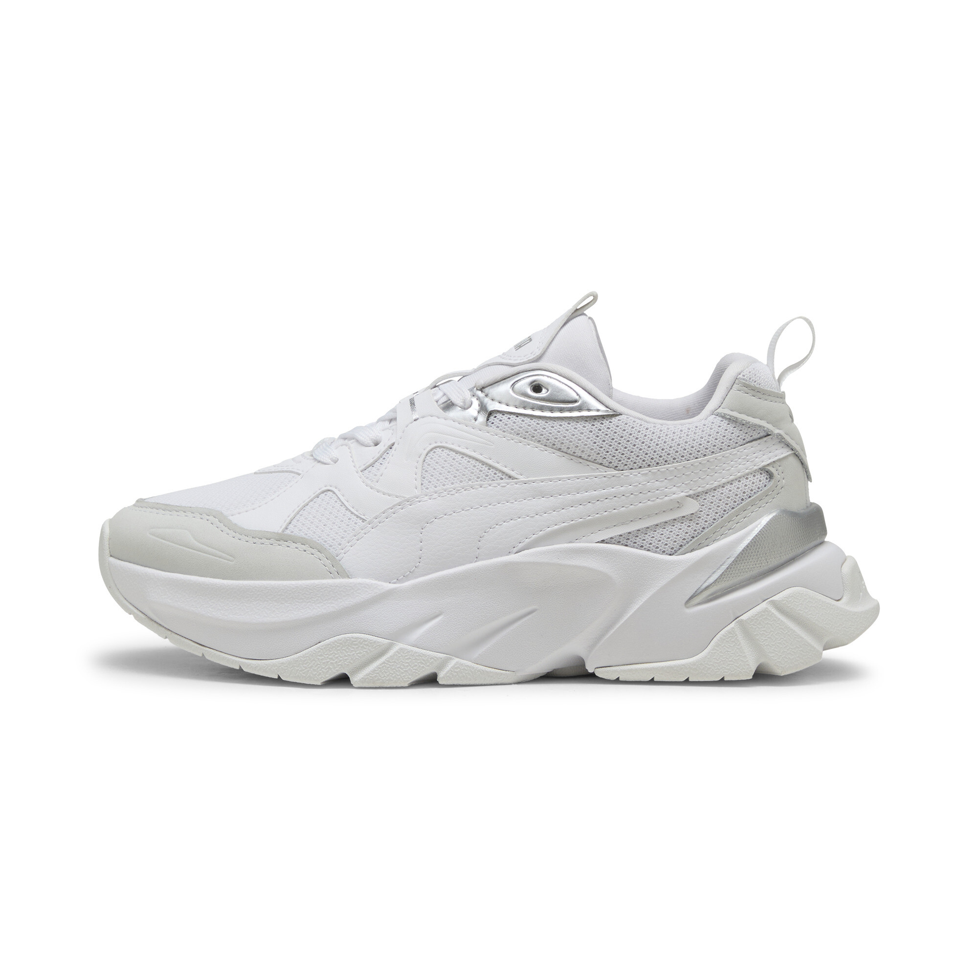 PUMA Sophyr Metallisch Sneakers Damen, Schuhe, Weiß, 41