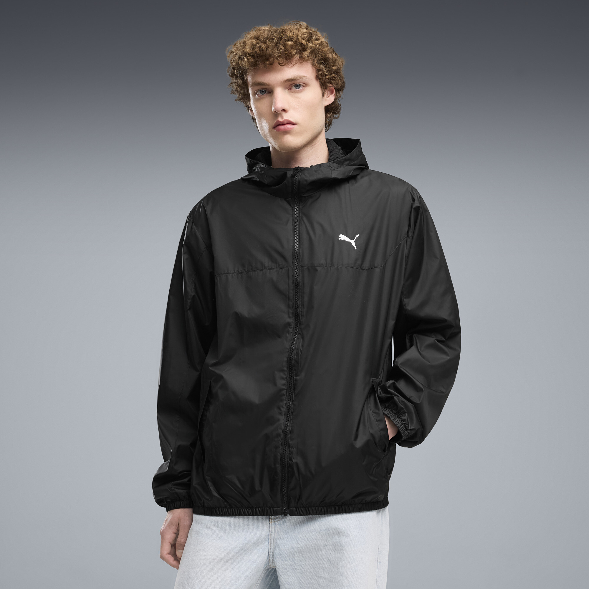 PUMA Essentials Regular Windjacke Herren, Kleidung, Schwarz, XS