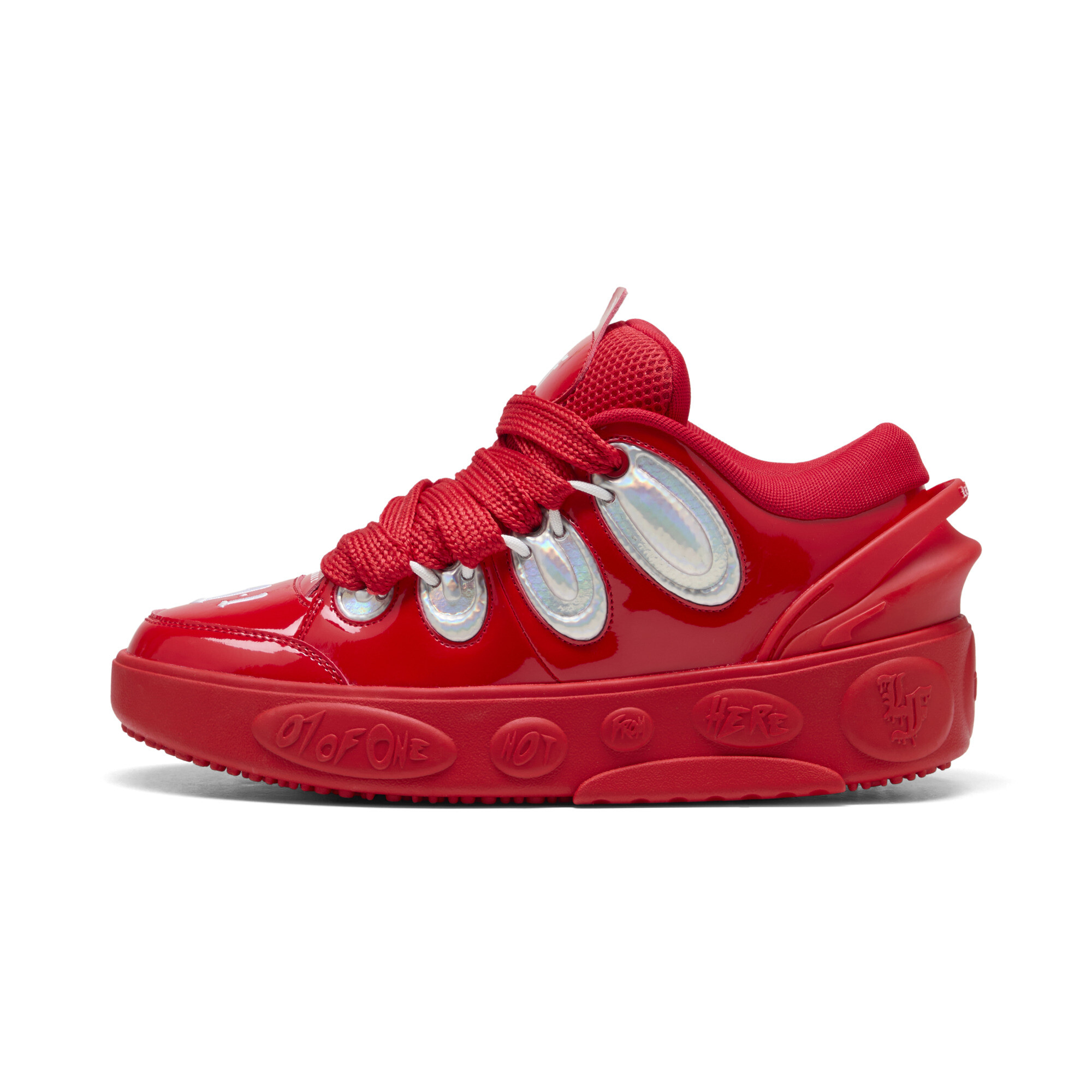 PUMA LaFrancé Rot Iridescent Sneakers Unisex, Schuhe, 44