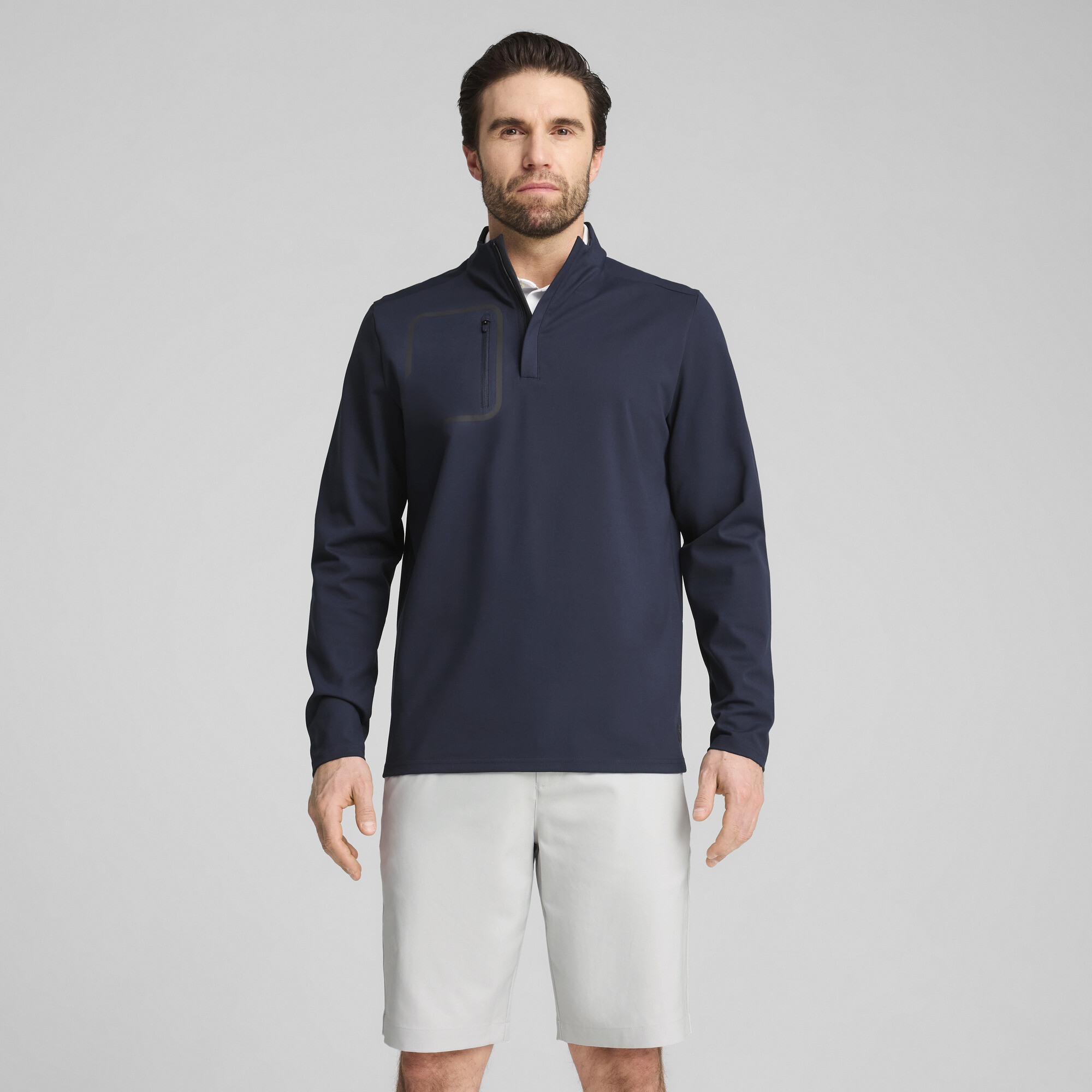 PUMA CLOUDSPUN Tech Golftop Herren, Kleidung, Blau, L