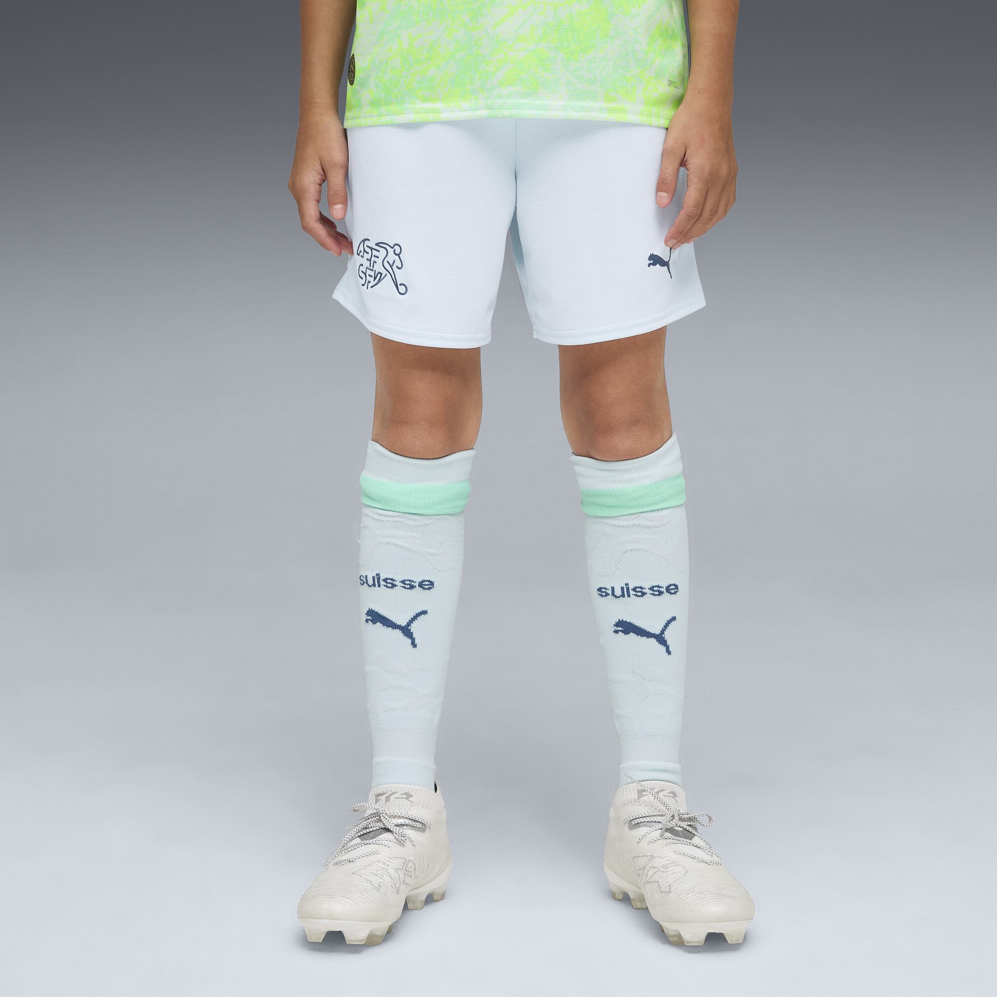 PUMA Schweiz 2026 Shorts Teenager, Kleidung, Blau, 15-16Y