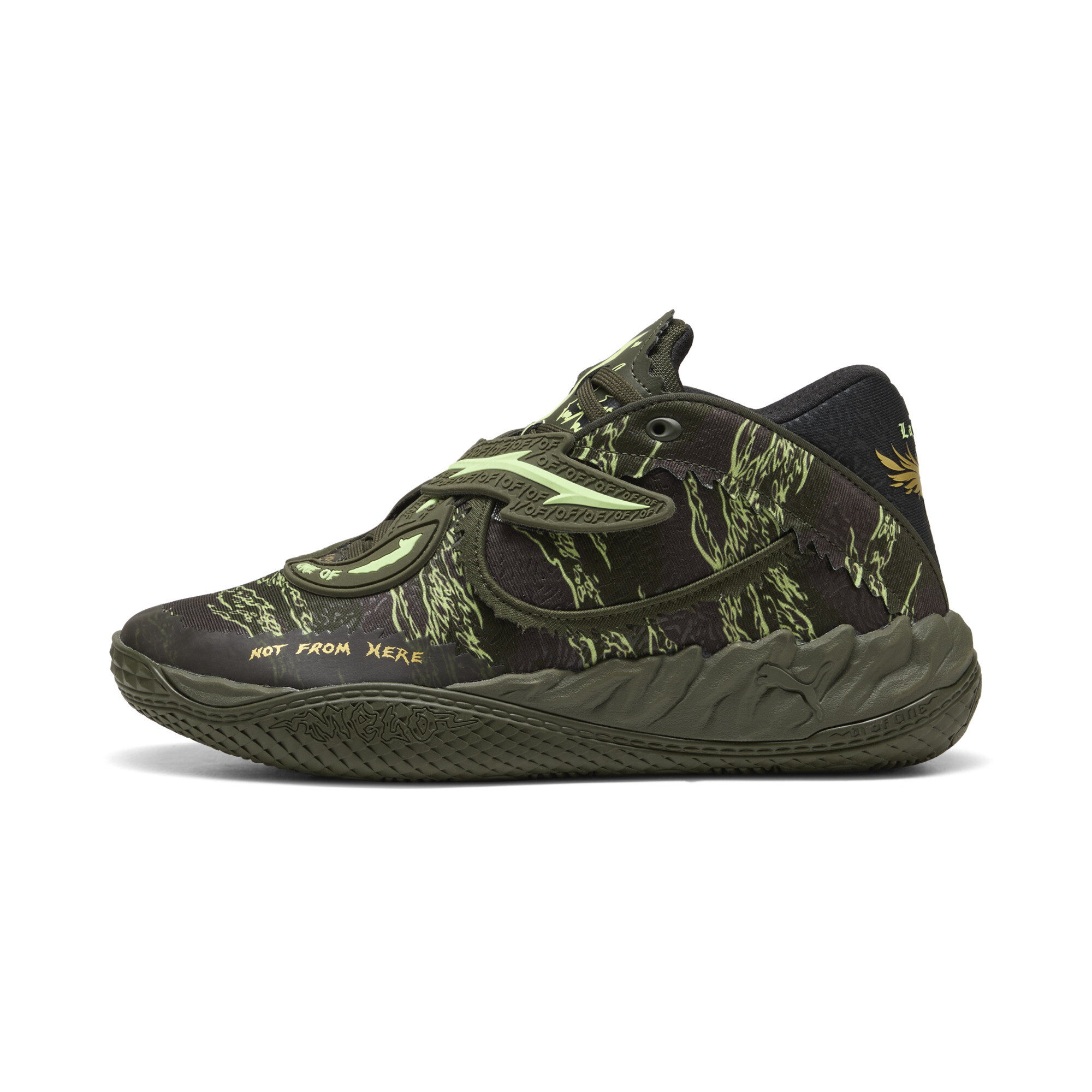 PUMA MB.05 Camo Basketballschuhe Unisex, Schuhe, Grün, 46
