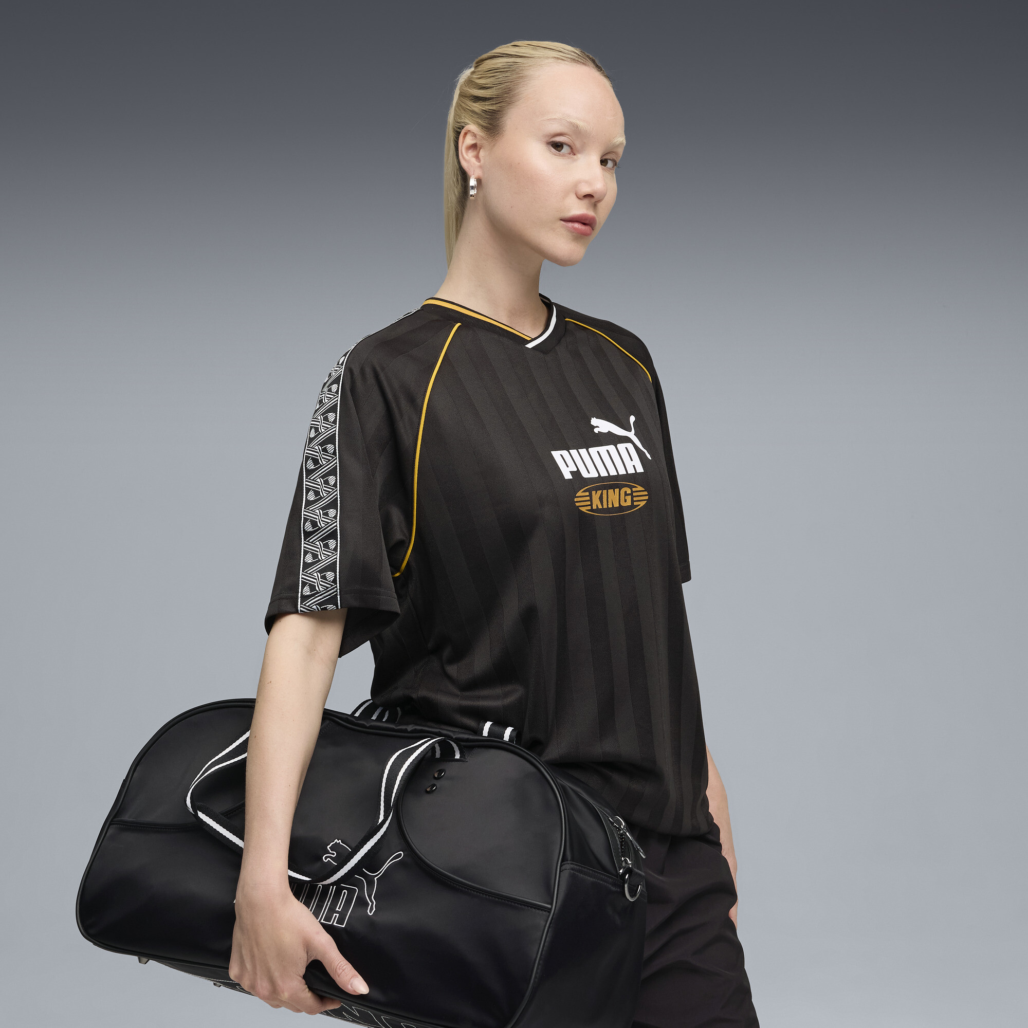 PUMA KING Relaxed Fußballtrikot Unisex, Kleidung, Schwarz, XL
