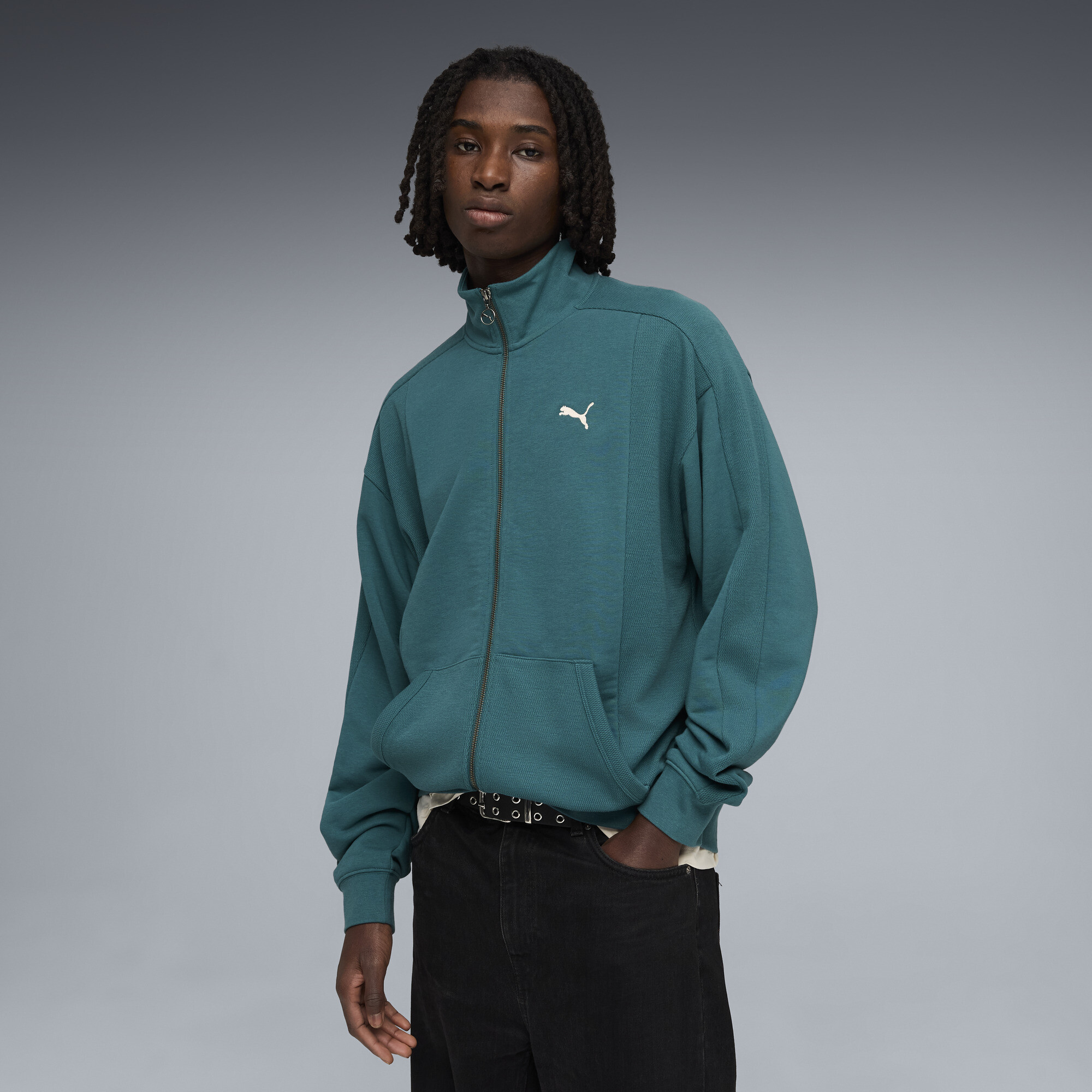 PUMA Class Relaxed Pinnacle Trainingsjacke Herren, Accessoires, Grün, L
