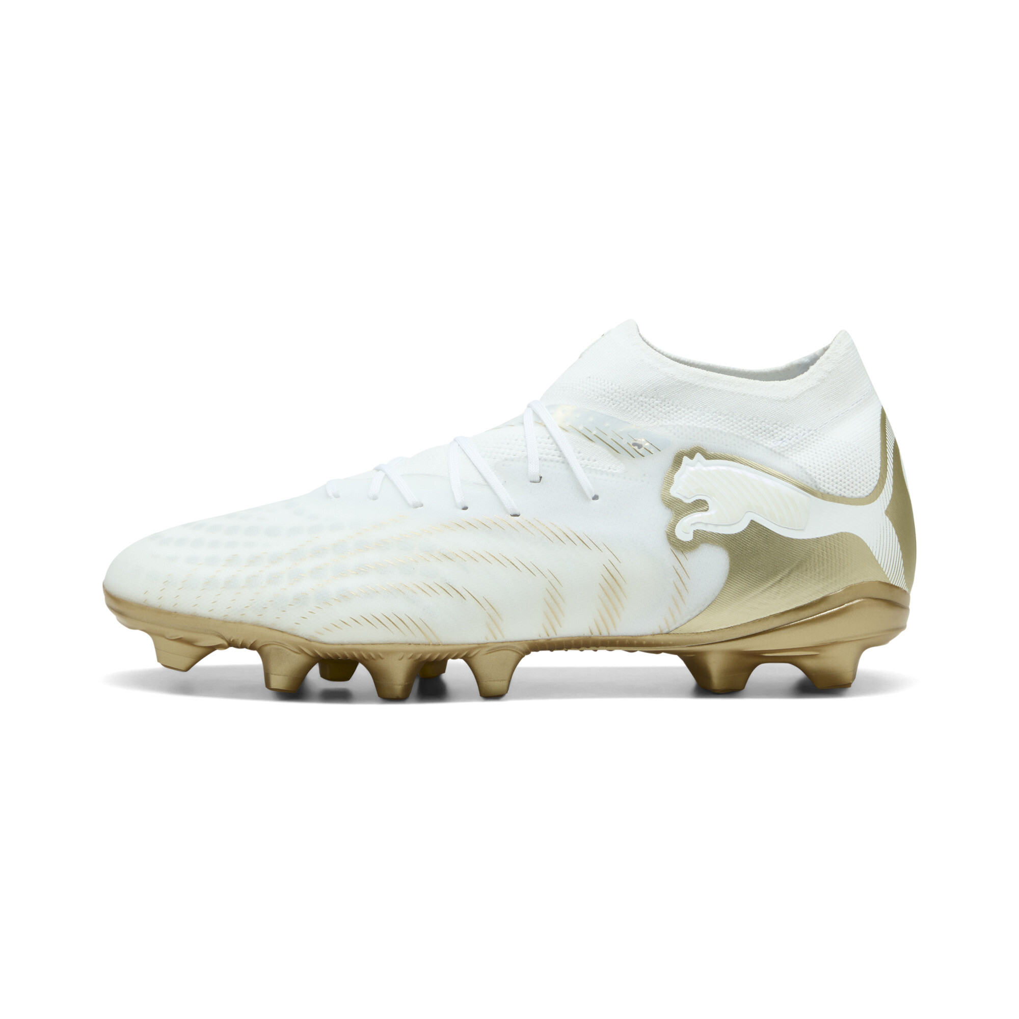 PUMA FUTURE 9 PRO FG/AG Fußballschuhe Unisex, Schuhe, Weiß, 40