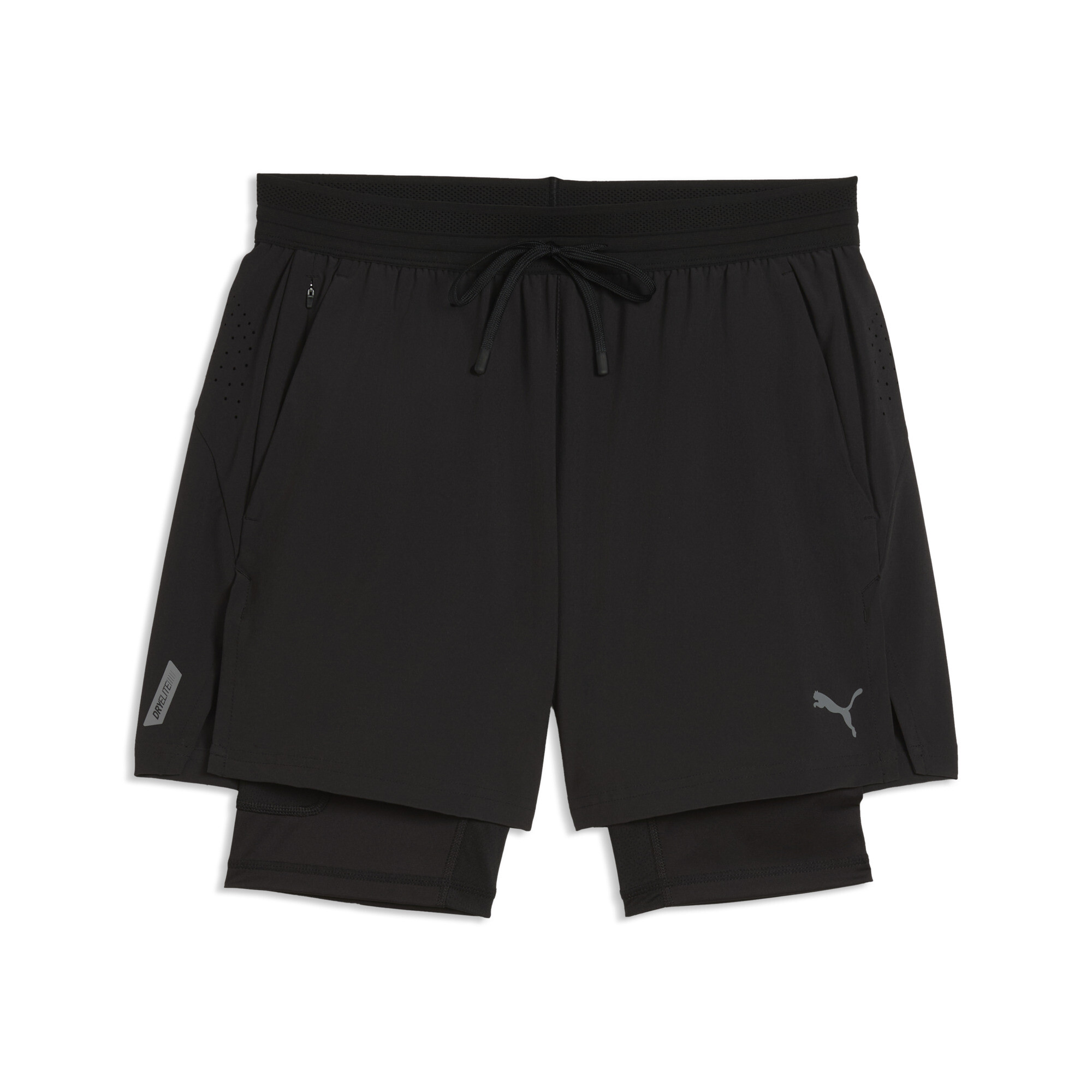 PUMA PWRMODE 2-in-1 Stretch Gewebte Shorts Herren, Accessoires, Schwarz, S