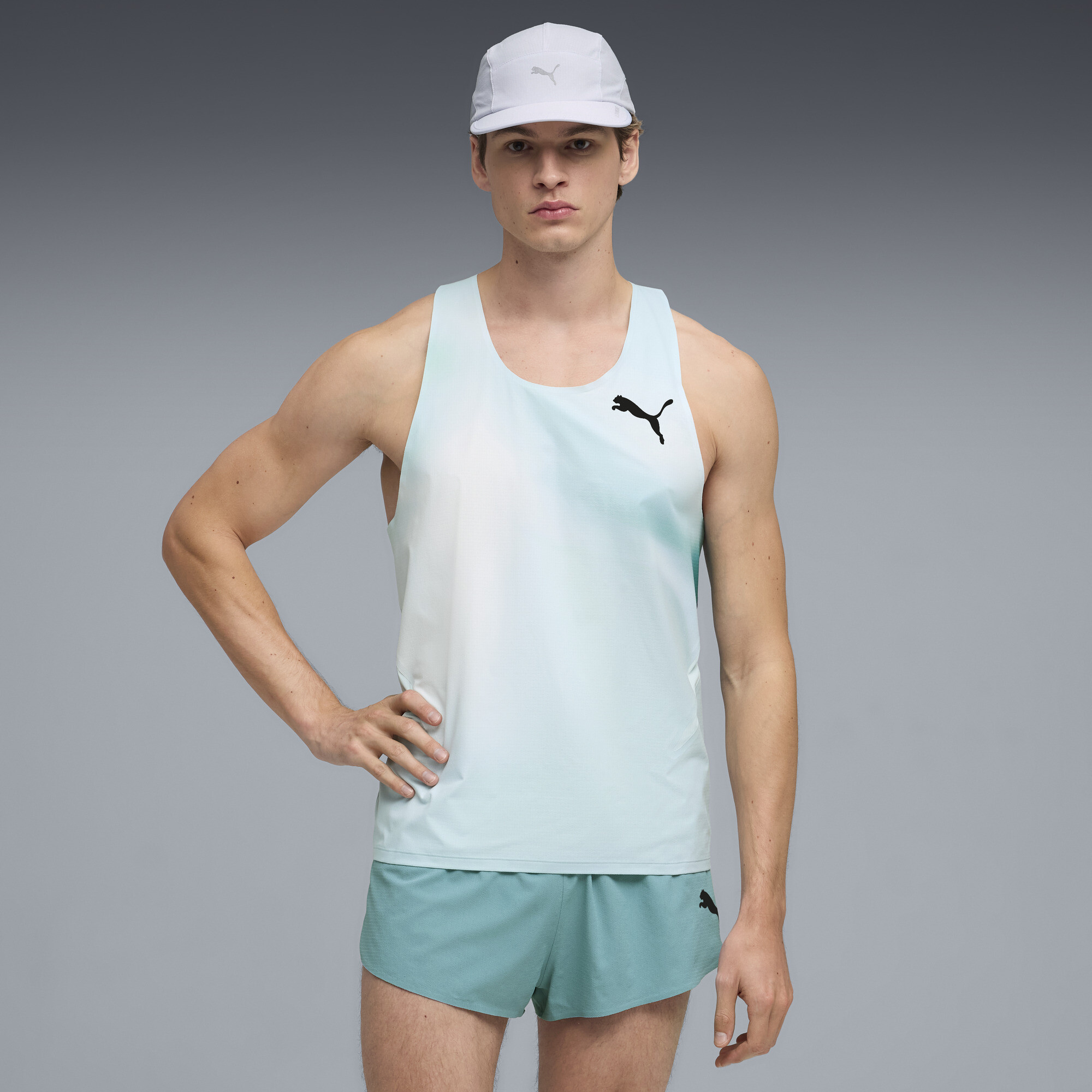 PUMA Lightspeed ULTRAWEAVE Graphic Laufshirt Herren, Kleidung, Blau, XXL