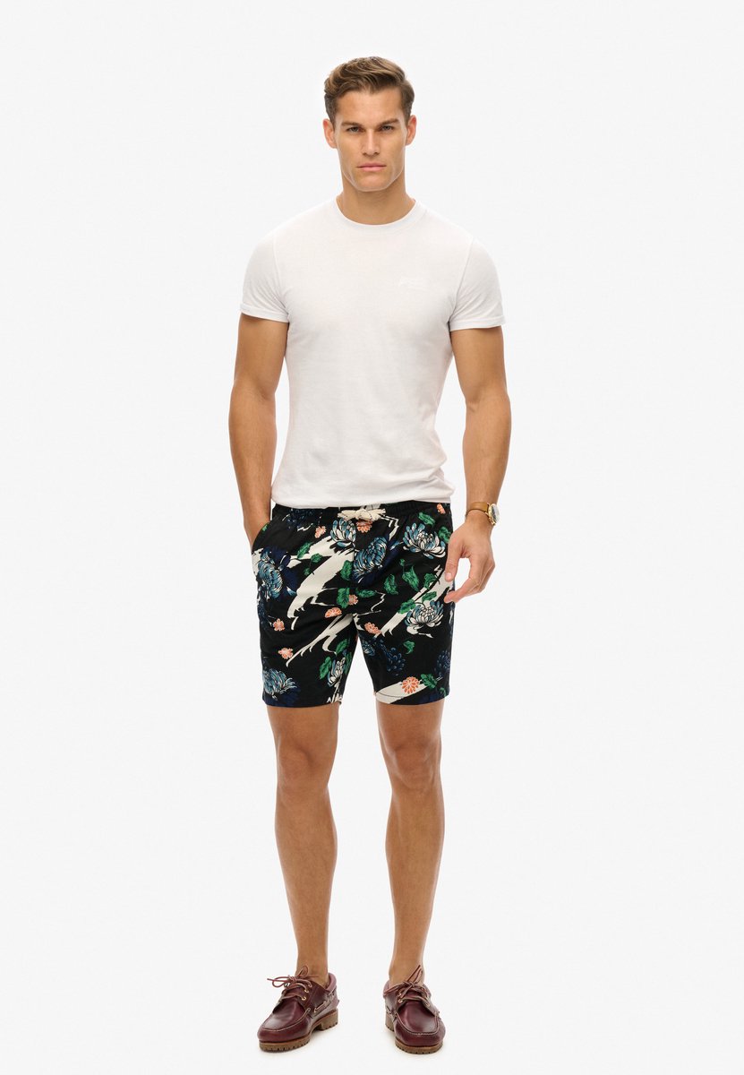 Superdry Herren Bermuda Shorts Schwarz - Größe: M