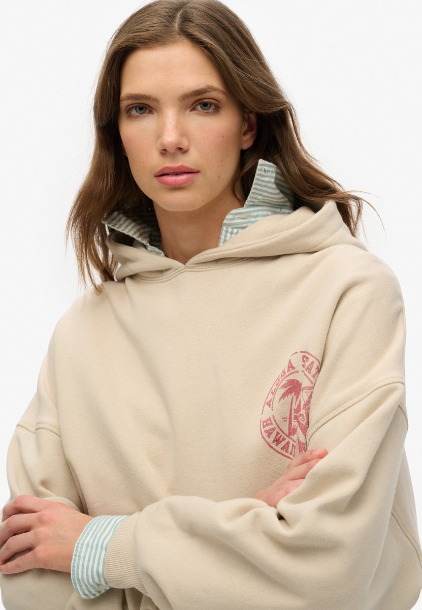 Superdry Herren Baumwolle Gesticktes Logo Klassisches Essential Sweatshirt, Dunkelgrau - Größe: L