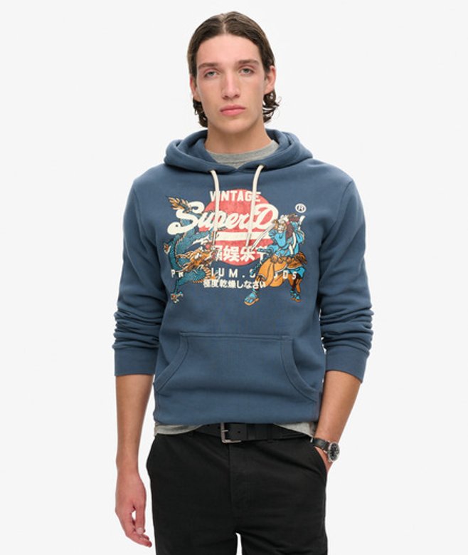 Superdry Damen Bedruckter Stufenrock in Mini-länge Red - Größe: 44
