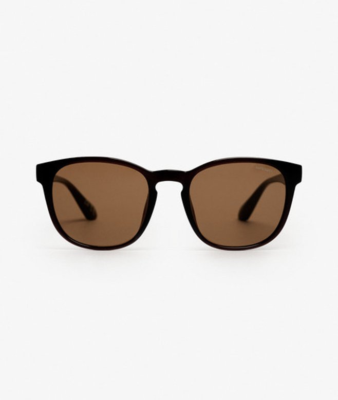 Superdry Runde Sonnenbrille, Schwarz & Braun