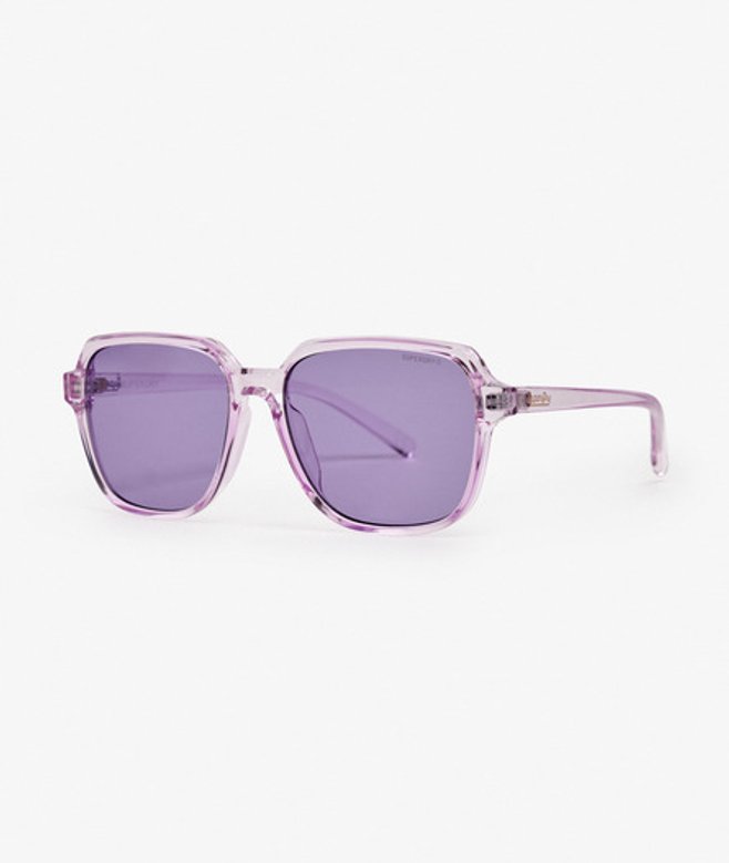 Superdry Damen Übergroße Eckige Sonnenbrille Purple - Größe: 1Größe
